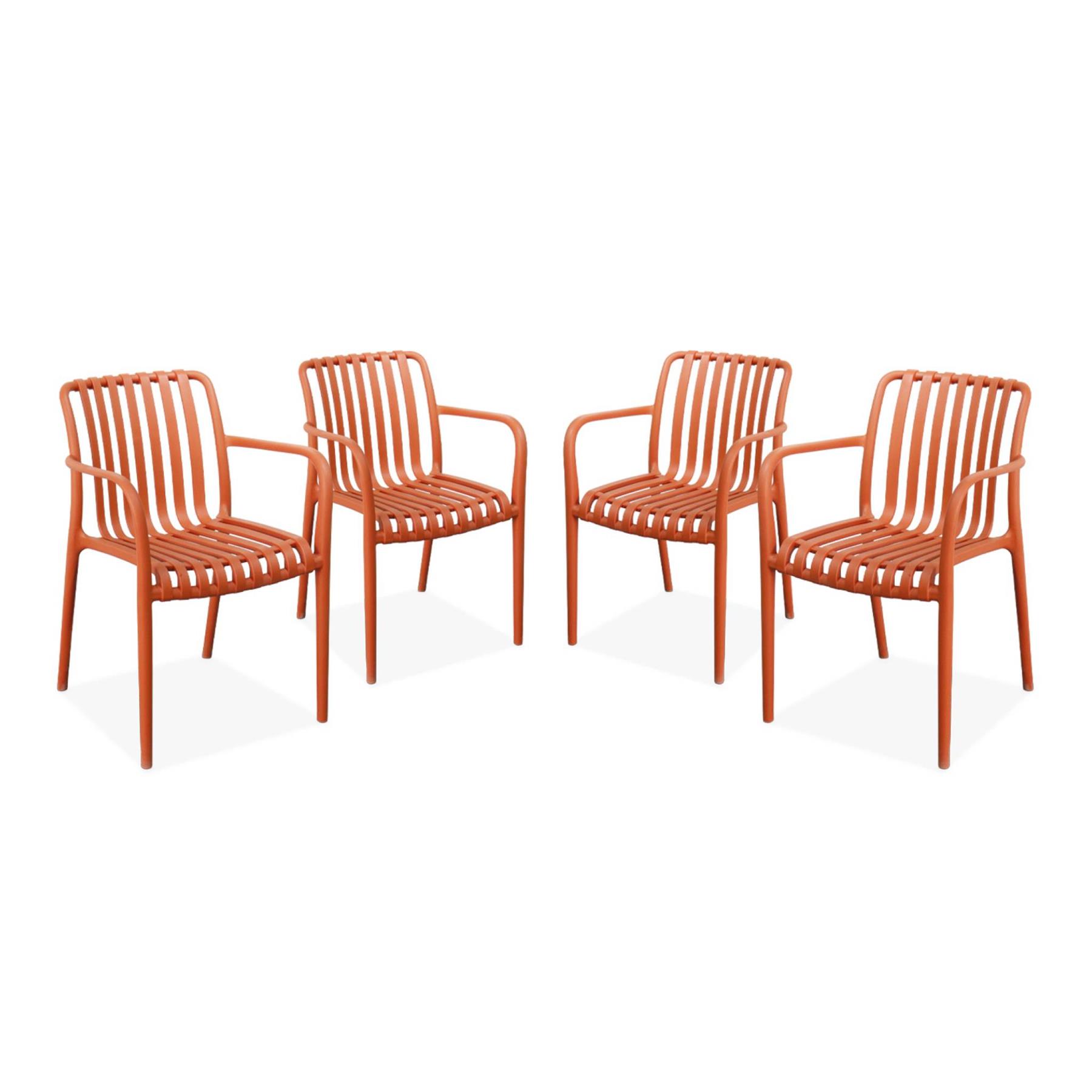 sweeek - Kunststof tuinstoel (set van 4)