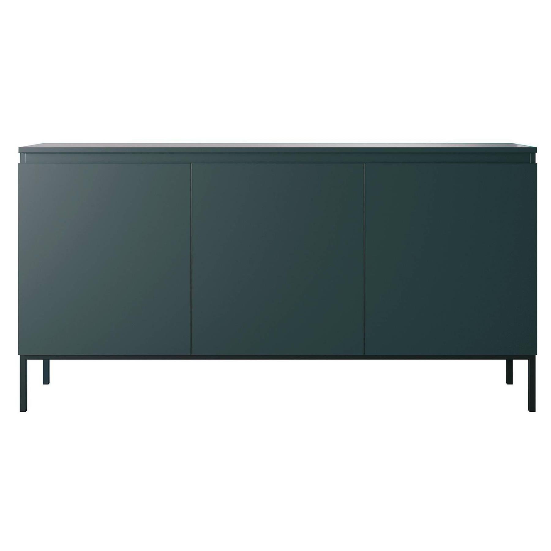 NADUVI Collection Kate Dressoir - B 150 cm -  Donkergroen / Zwart