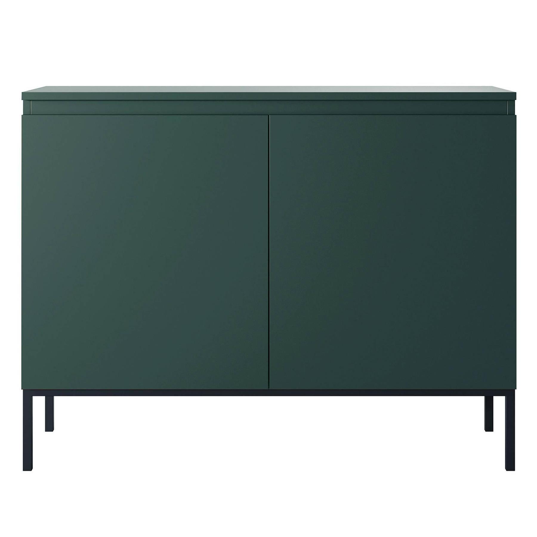 NADUVI Collection Kate Dressoir - B 100 cm - Donkergroen / Zwart