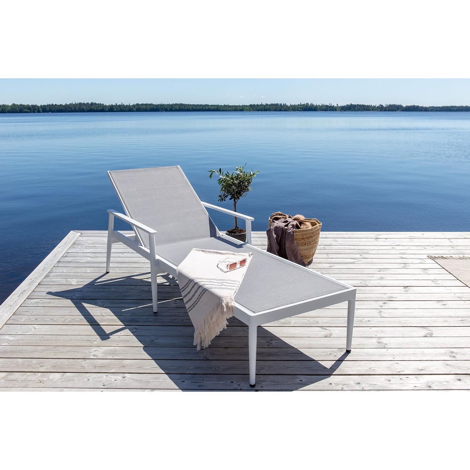 Rebellenclub Solis Tuin Ligbed - Set van 2 - Wit