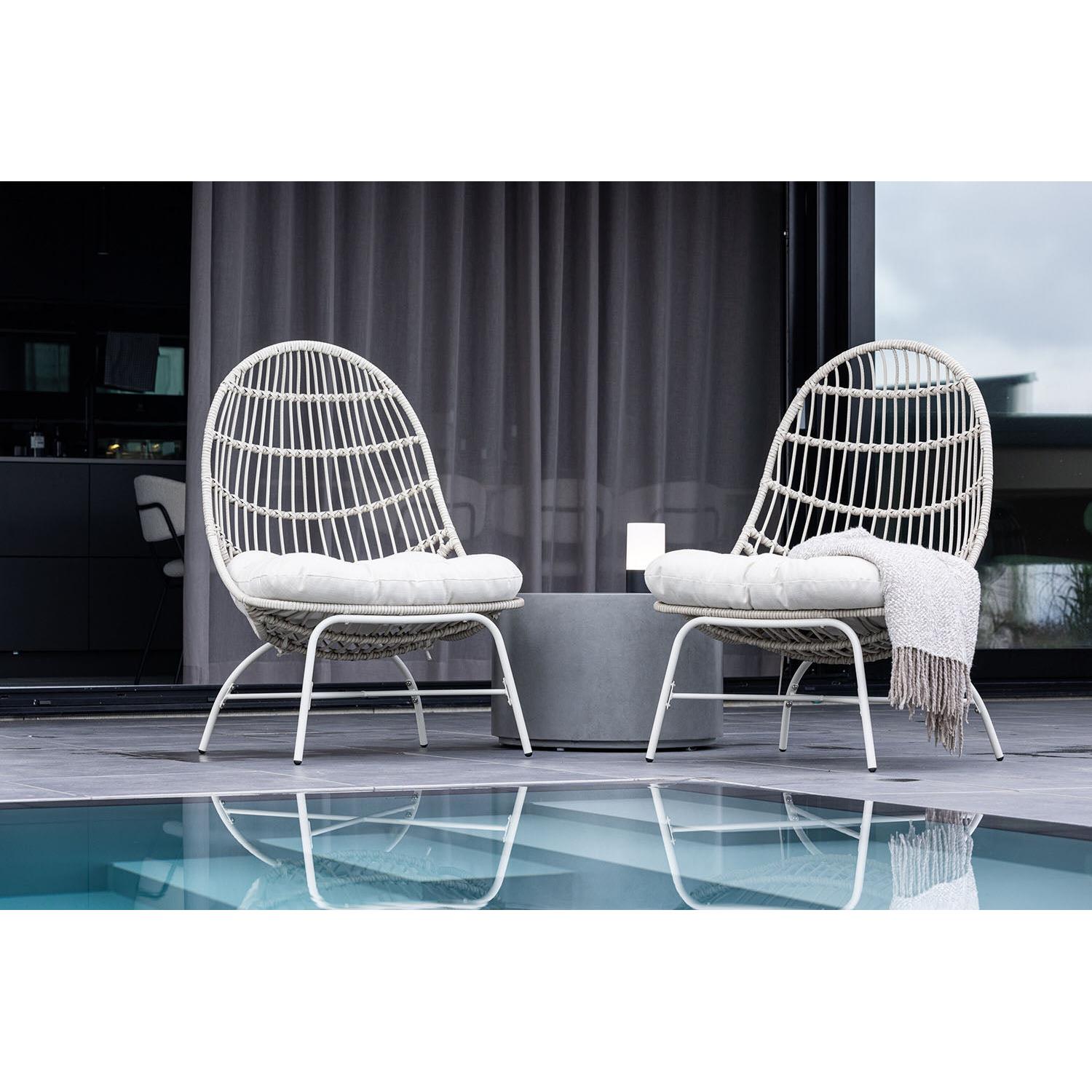 Rebellenclub Lipe Tuin Loungestoel - Beige