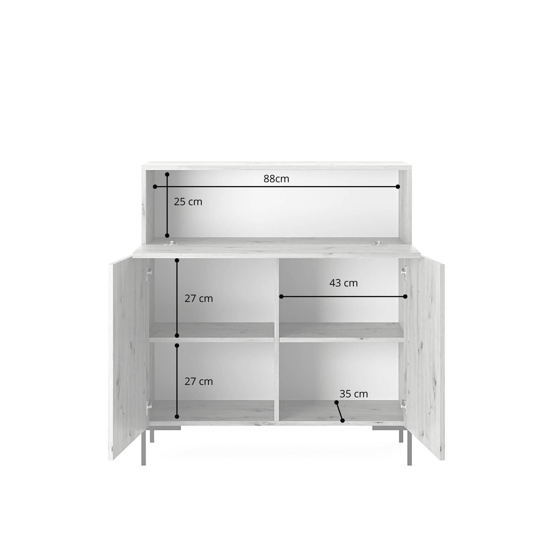 NADUVI Collection Dressoir Lily 2 deurs 1 lade