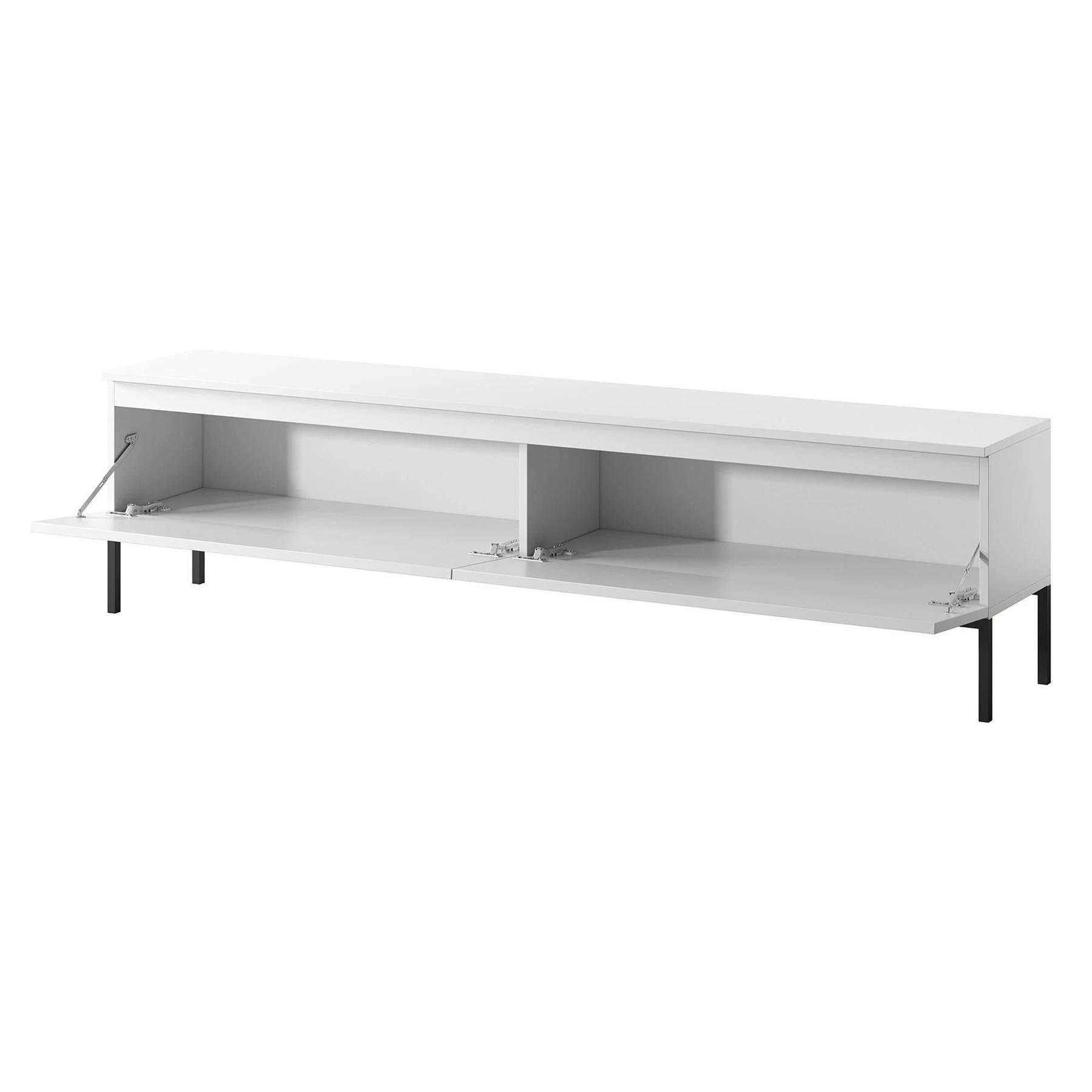 NADUVI Collection Kate Tv-Meubel - B 175 cm - Wit / Zwart