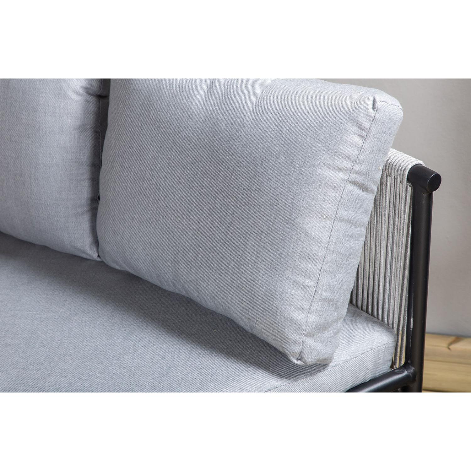 Rebellenclub Amary Loungesset Halfrond - Zwart Grijs