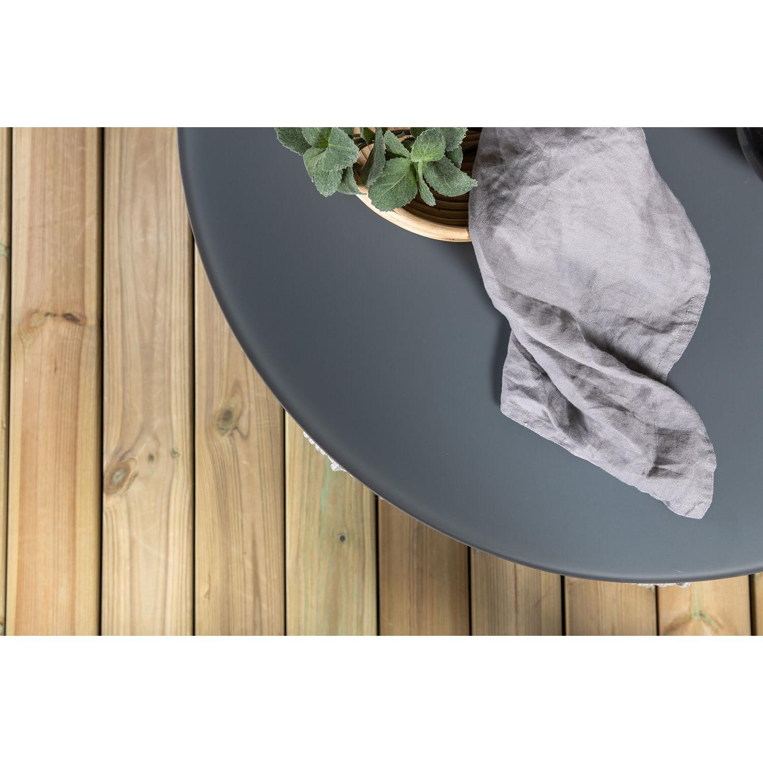 Rebellenclub Amary Loungesset Halfrond - Zwart Grijs