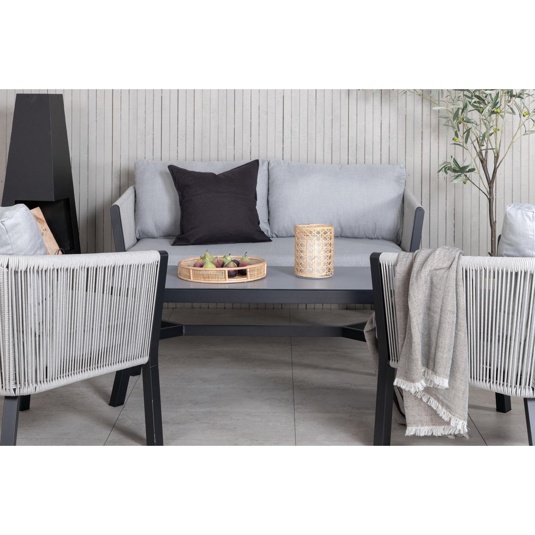 Rebellenclub Amary Loungeset - Zwart