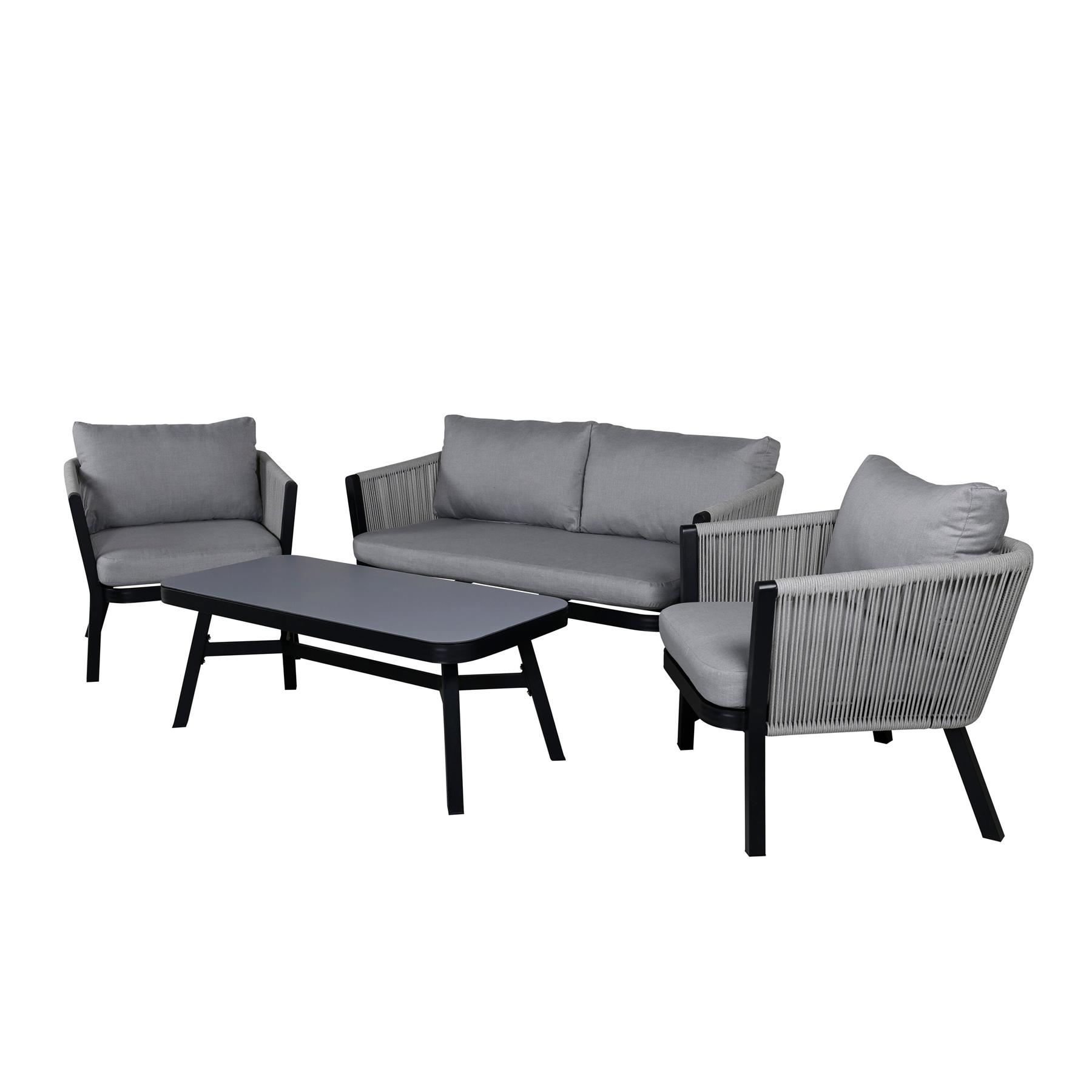 Rebellenclub Amary Loungeset - Zwart