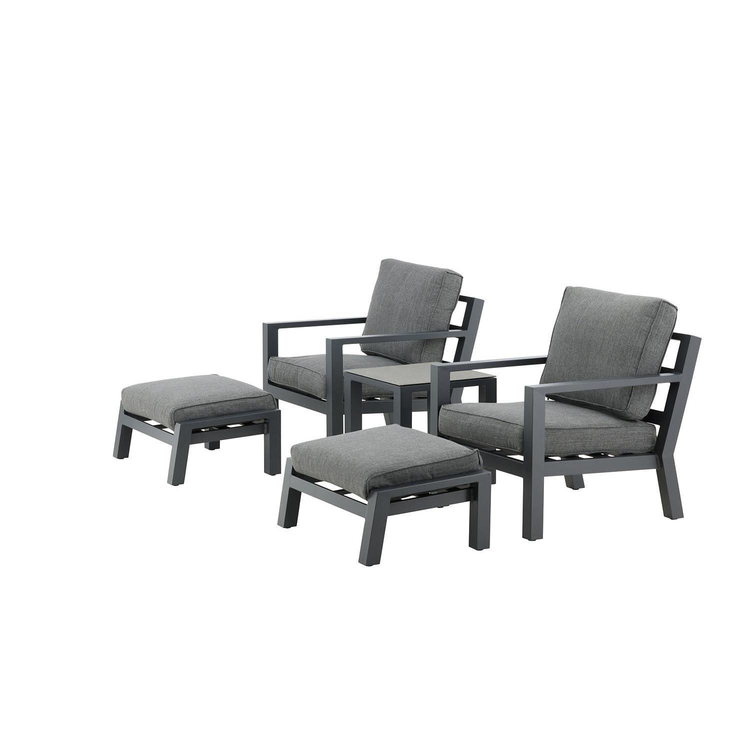Rebellenclub Lilium Loungeset - Zwart