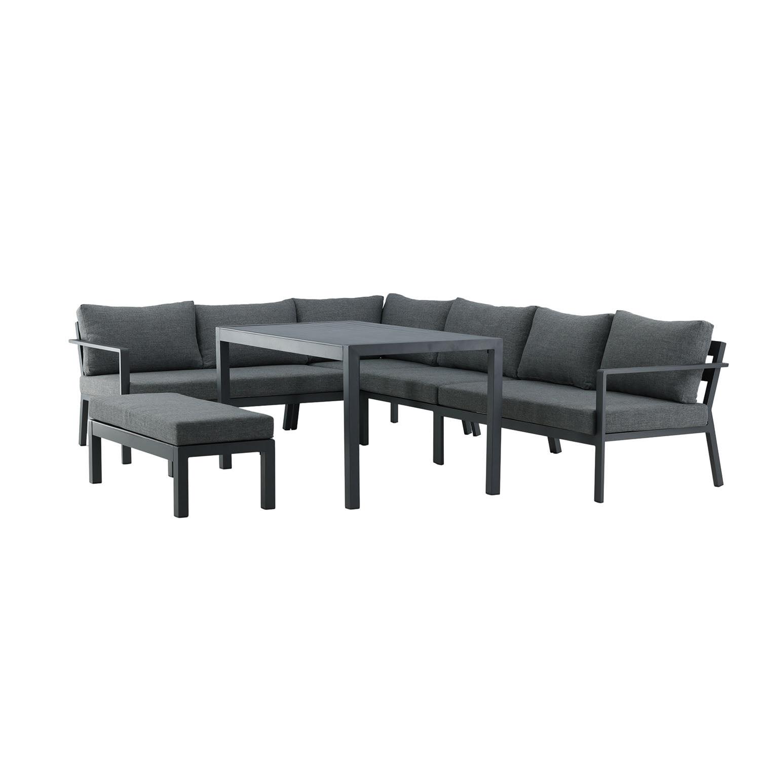 Rebellenclub Dalia Hoekloungeset - Zwart