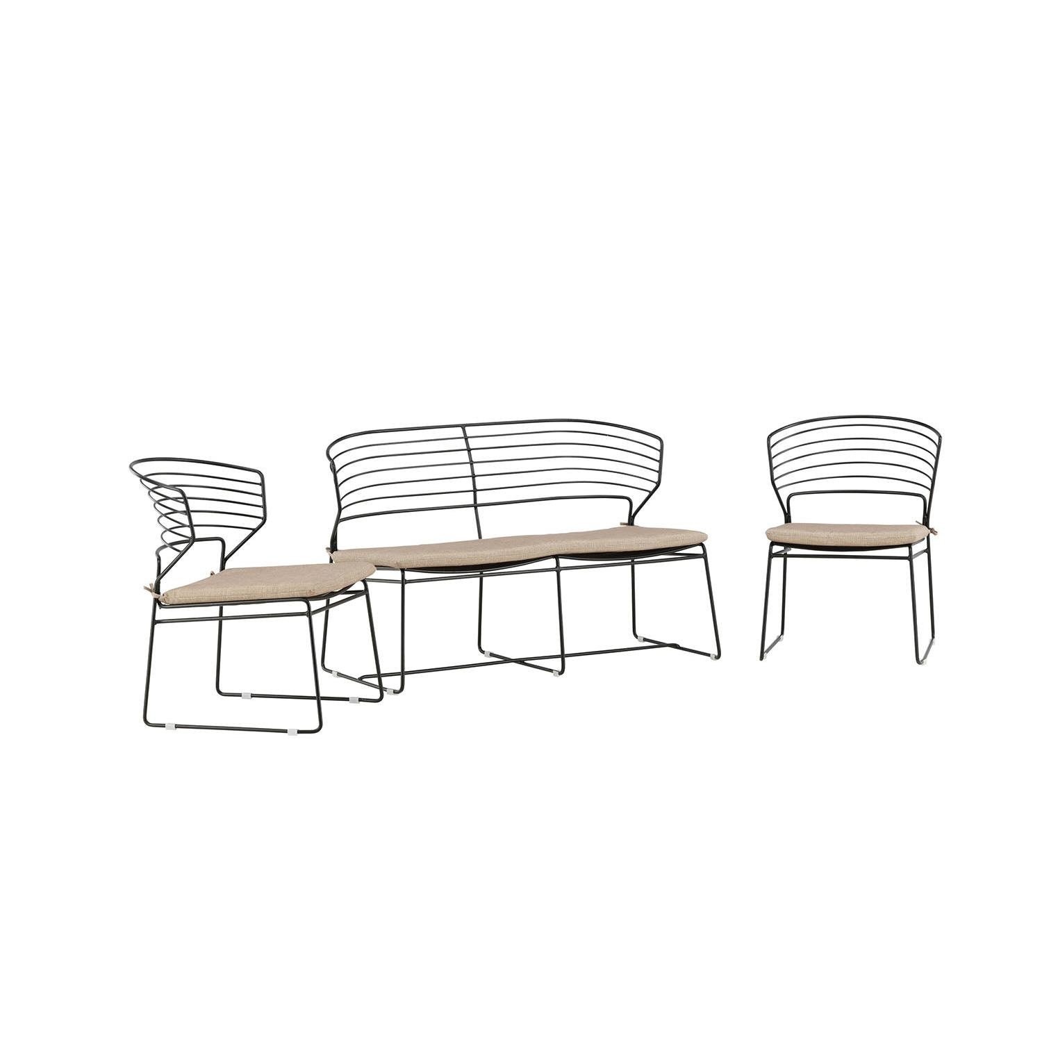 Rebellenclub Naxos Loungeset - Zwart