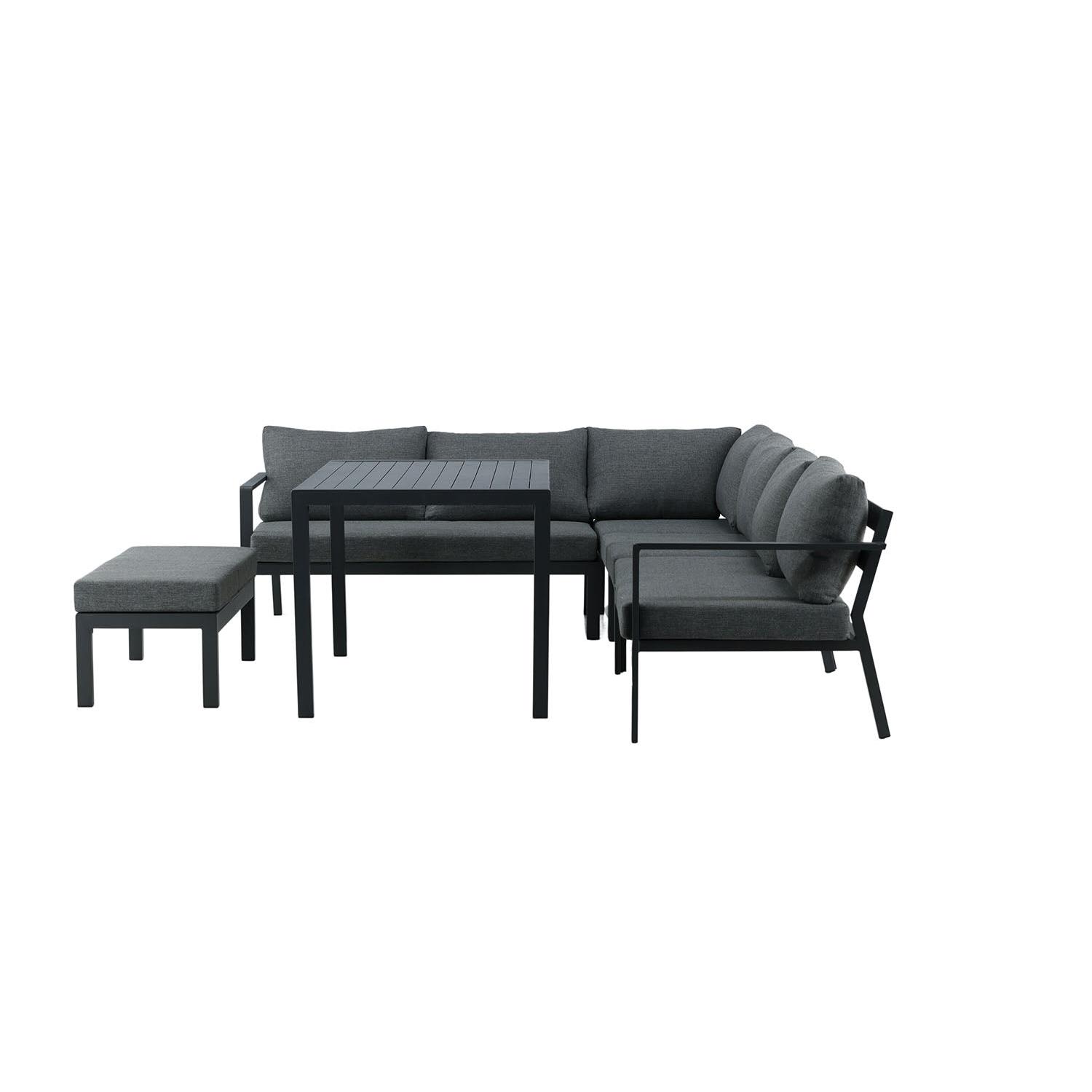 Rebellenclub Dalia Hoekloungeset - Zwart