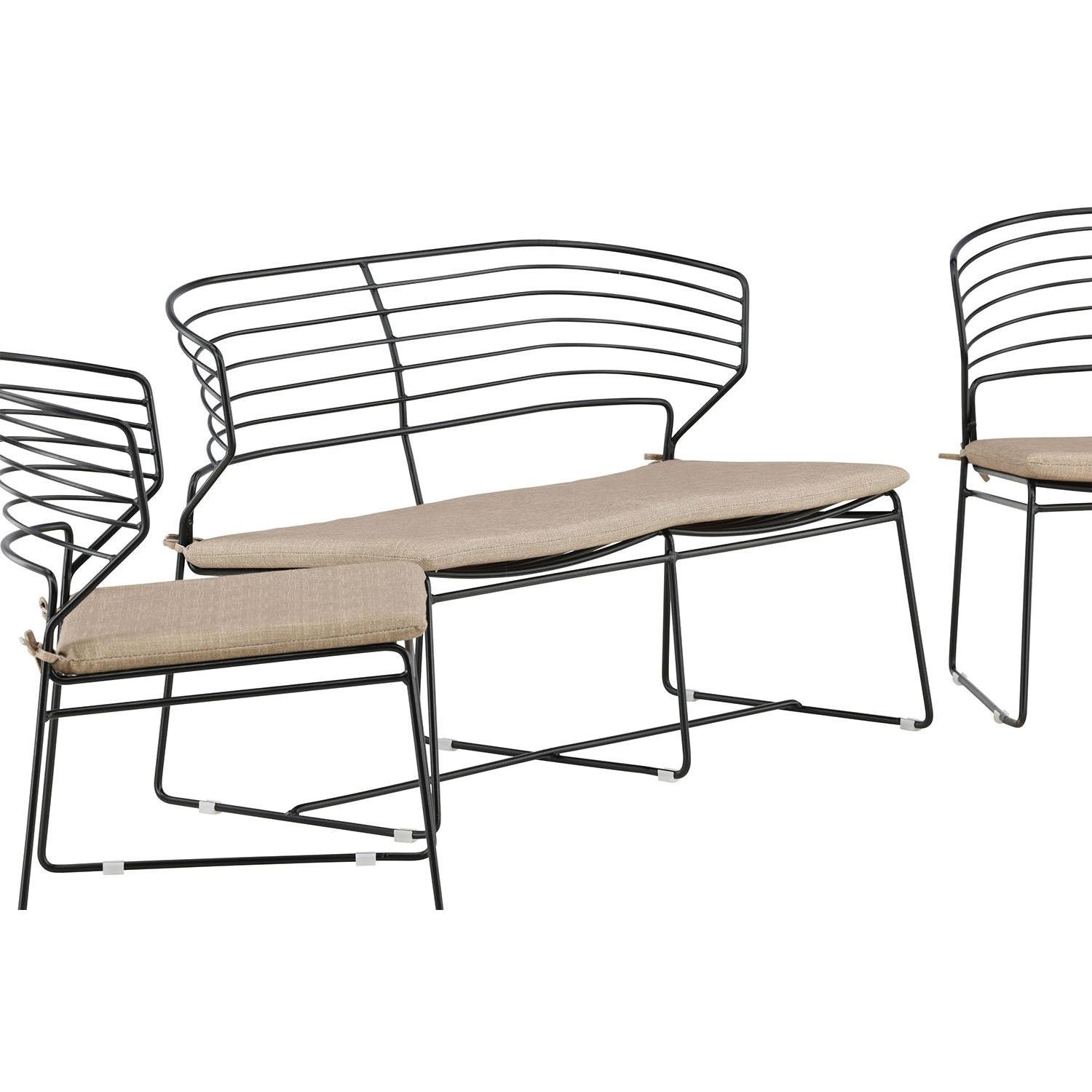 Rebellenclub Naxos Loungeset - Zwart
