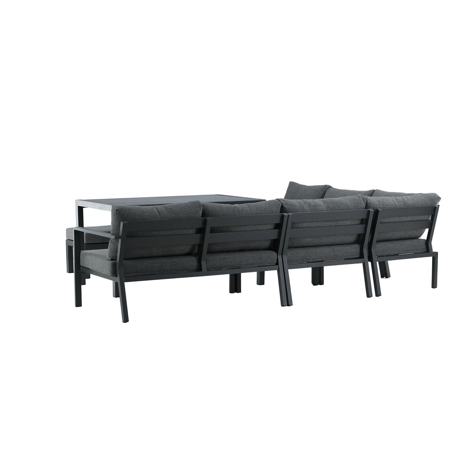 Rebellenclub Dalia Hoekloungeset - Zwart