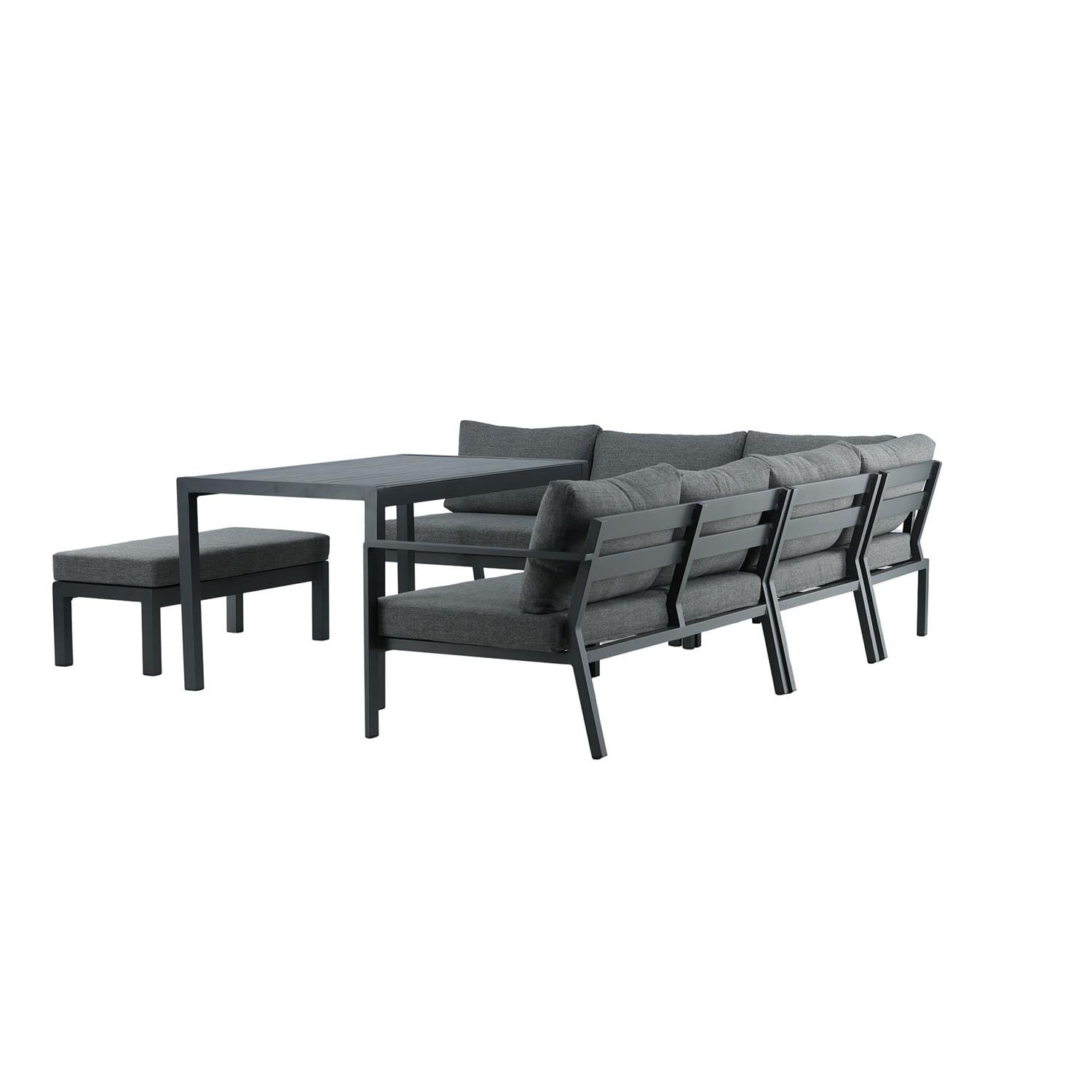 Rebellenclub Dalia Hoekloungeset - Zwart