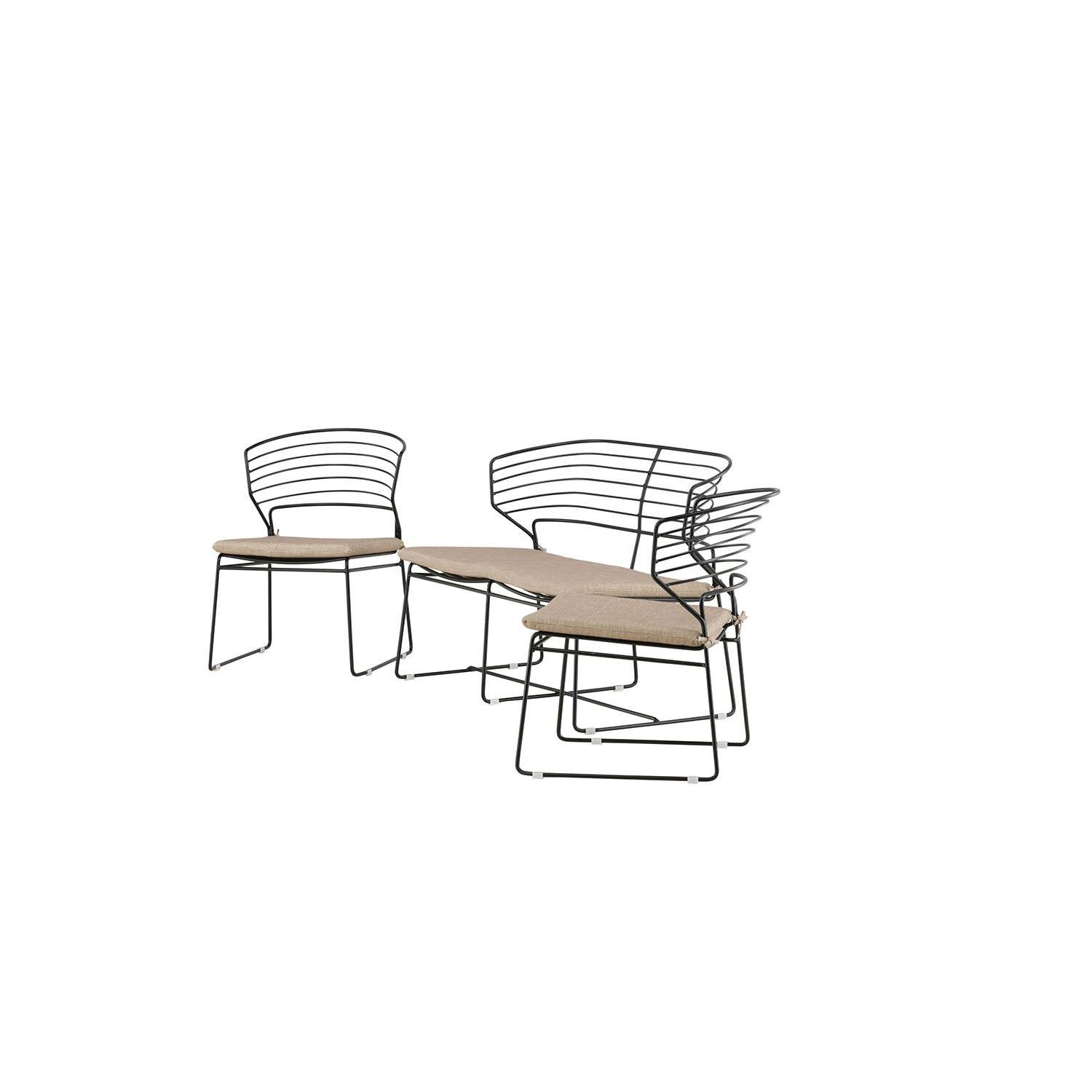Rebellenclub Naxos Loungeset - Zwart