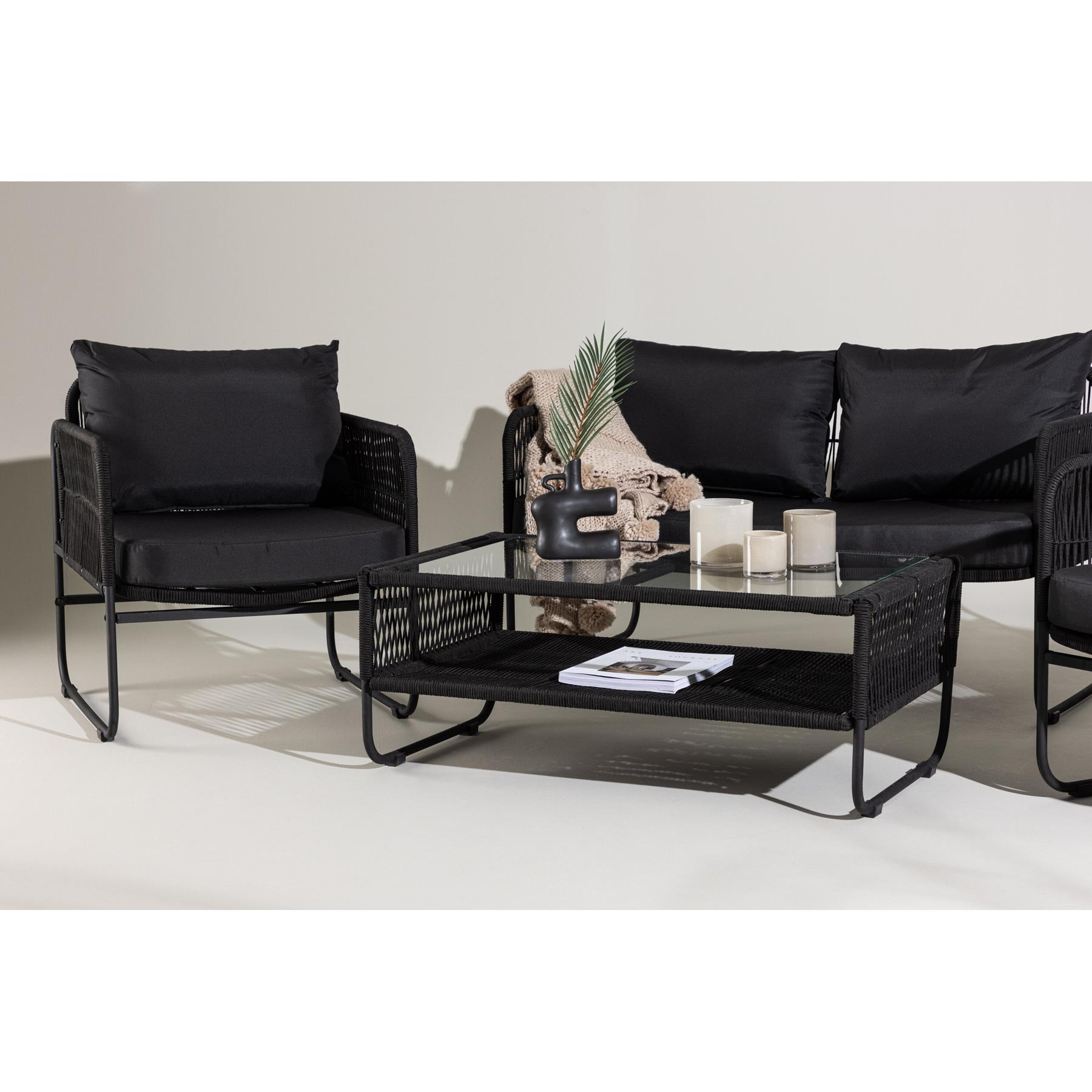 Rebellenclub Hibis Loungeset - Zwart