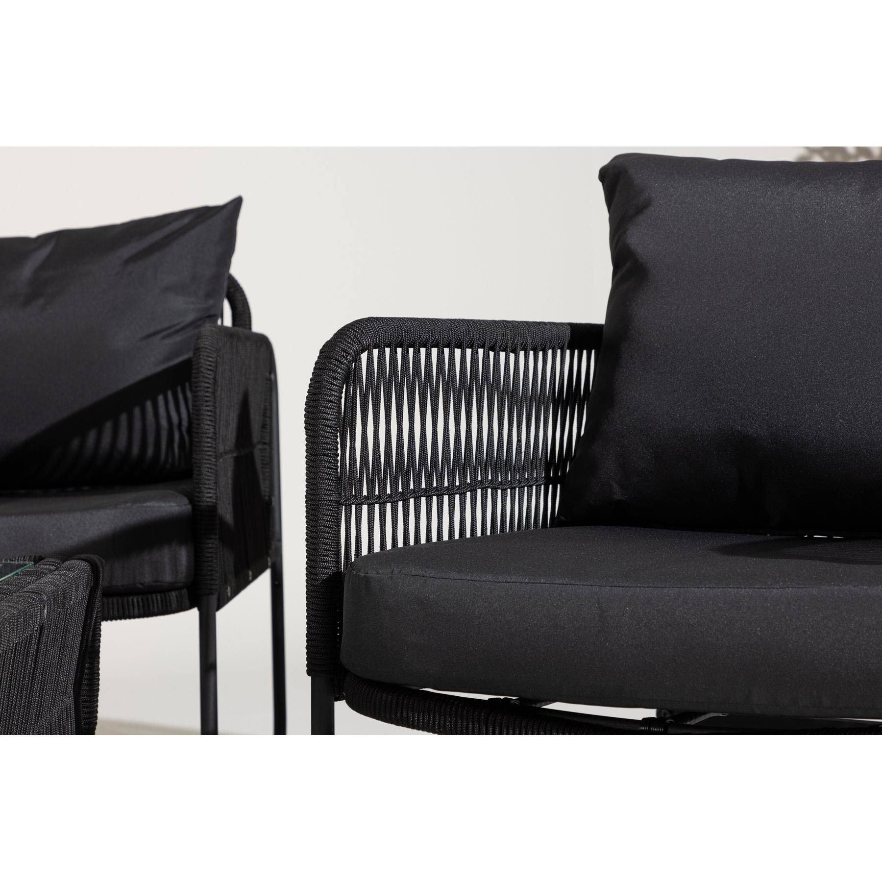 Rebellenclub Hibis Loungeset - Zwart