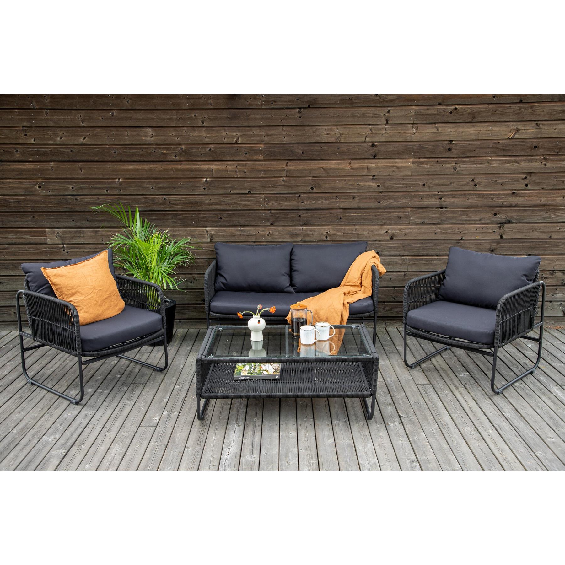 Rebellenclub Hibis Loungeset - Zwart