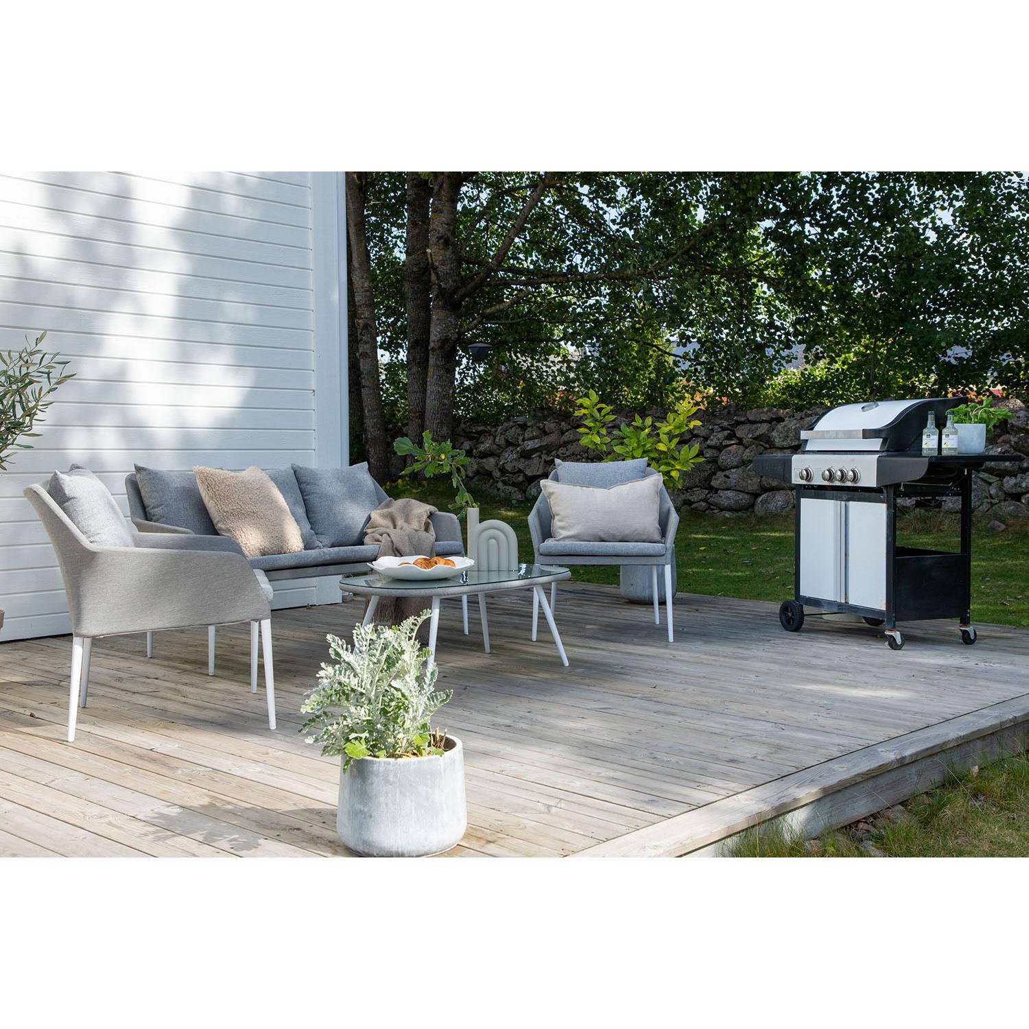 Rebellenclub Haze Loungeset - Wit Grijs