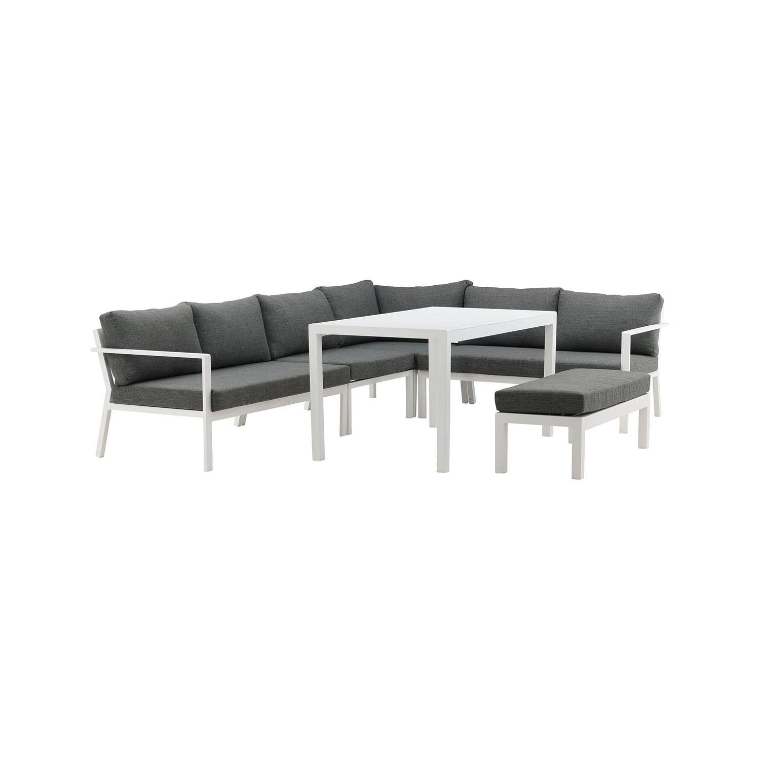 Rebellenclub Dalia Hoekloungeset - Wit