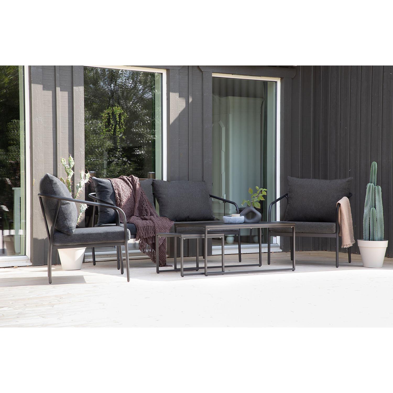 Rebellenclub Flow Hoekloungeset - Zwart