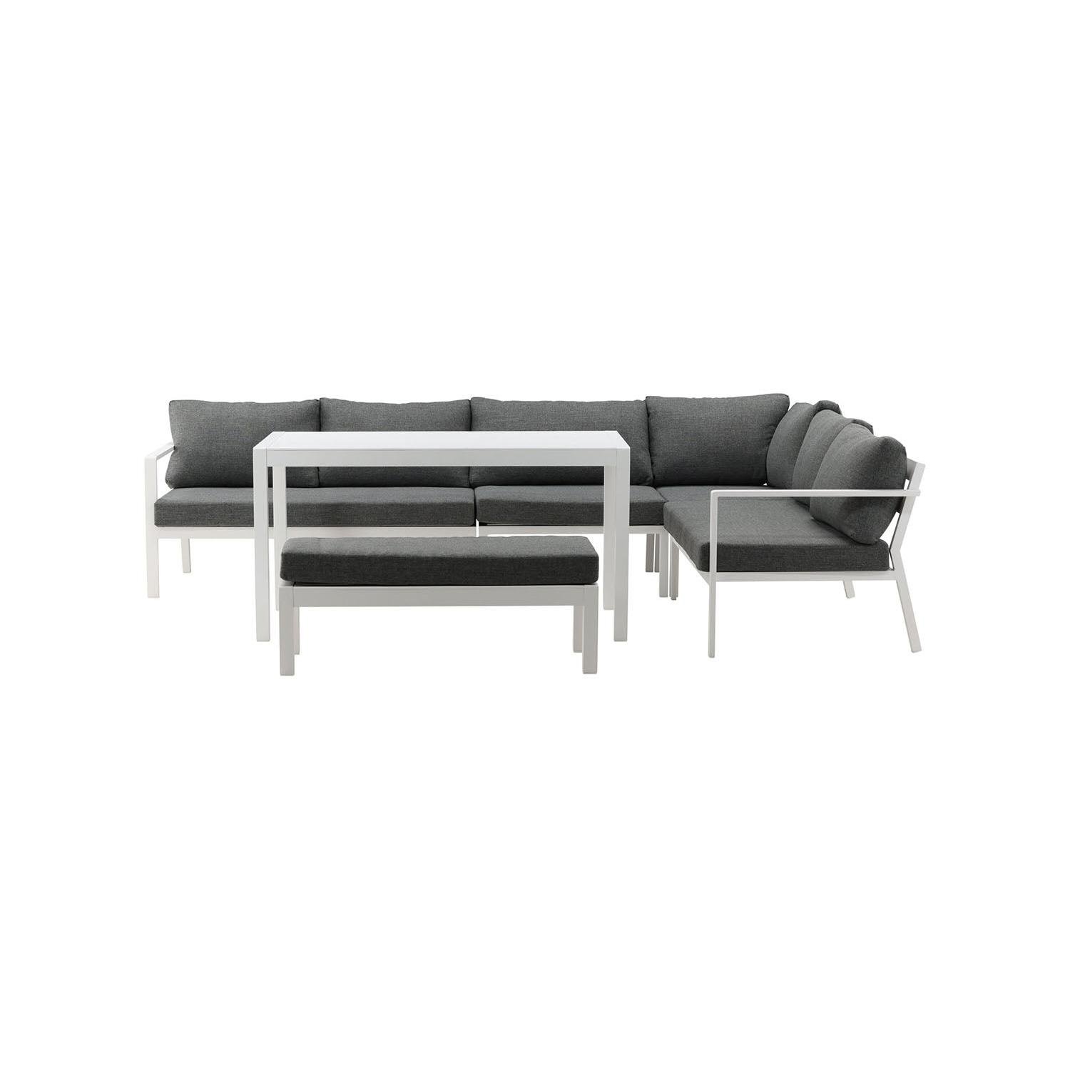 Rebellenclub Dalia Hoekloungeset - Wit