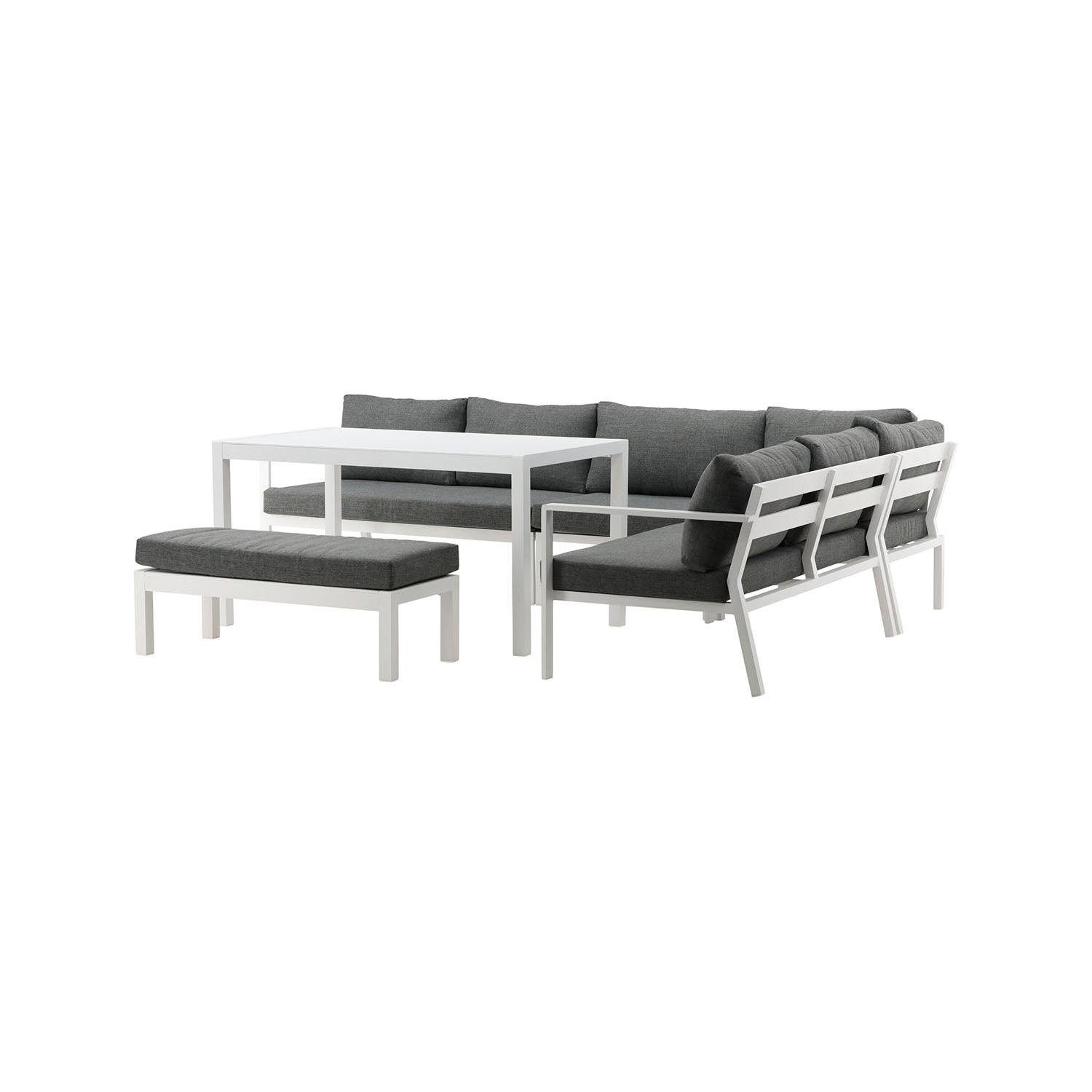 Rebellenclub Dalia Hoekloungeset - Wit