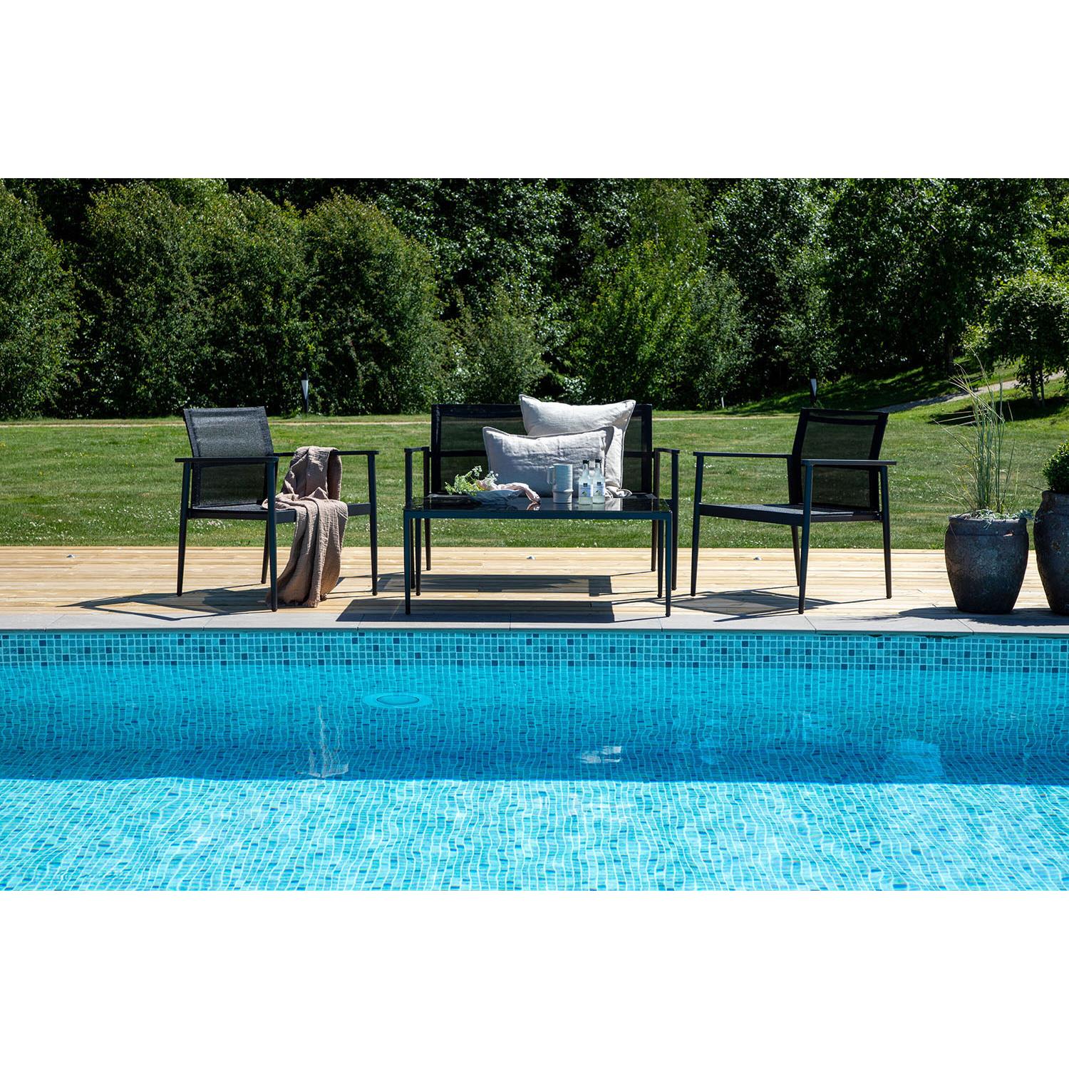 Rebellenclub Solis Loungeset - Zwart