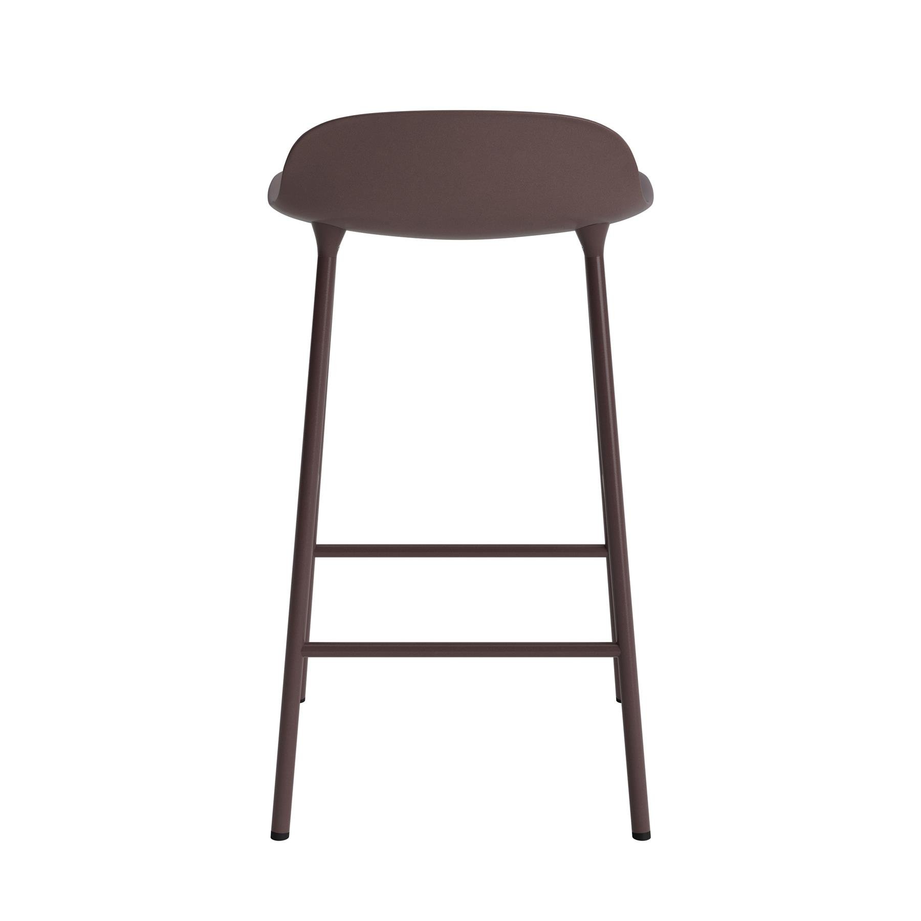 Normann Copenhagen Form Barkruk Low 65 cm - Staal - Bruin