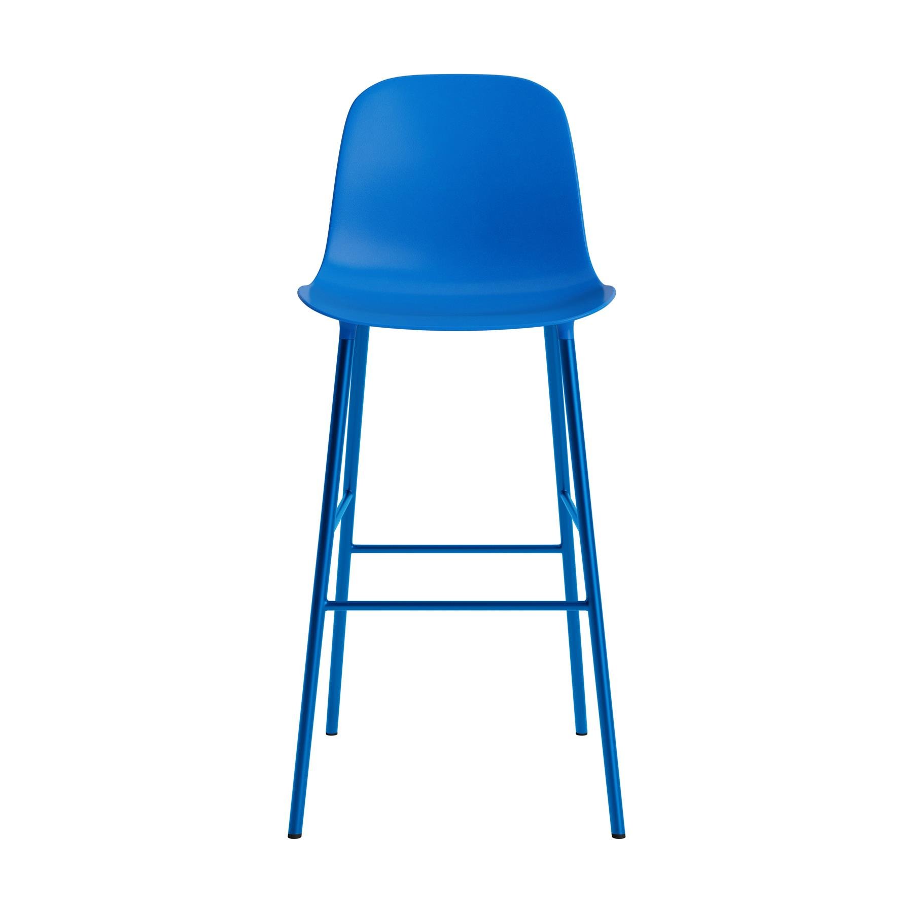 Normann Copenhagen Form Barkruk High 75 cm - Staal - Bright Blue