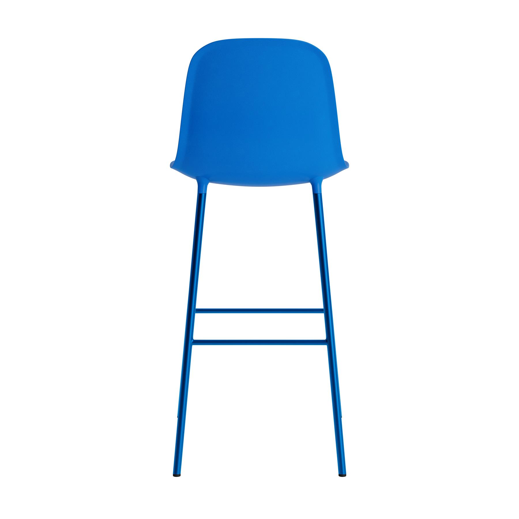 Normann Copenhagen Form Barkruk High 75 cm - Staal - Bright Blue