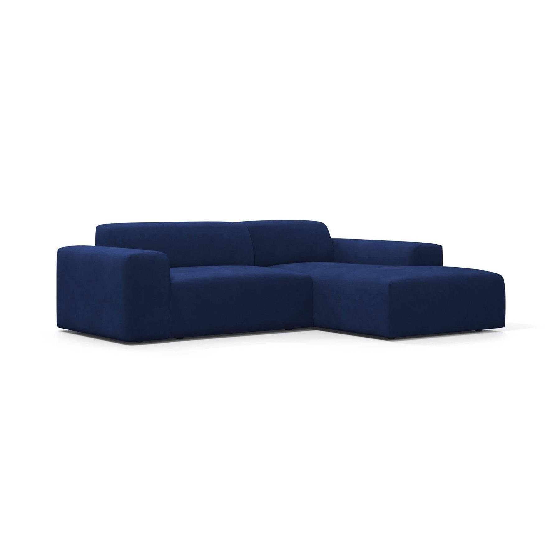 NADUVI Collection Nina Hoekbank Rechts - Velvet - Blauw