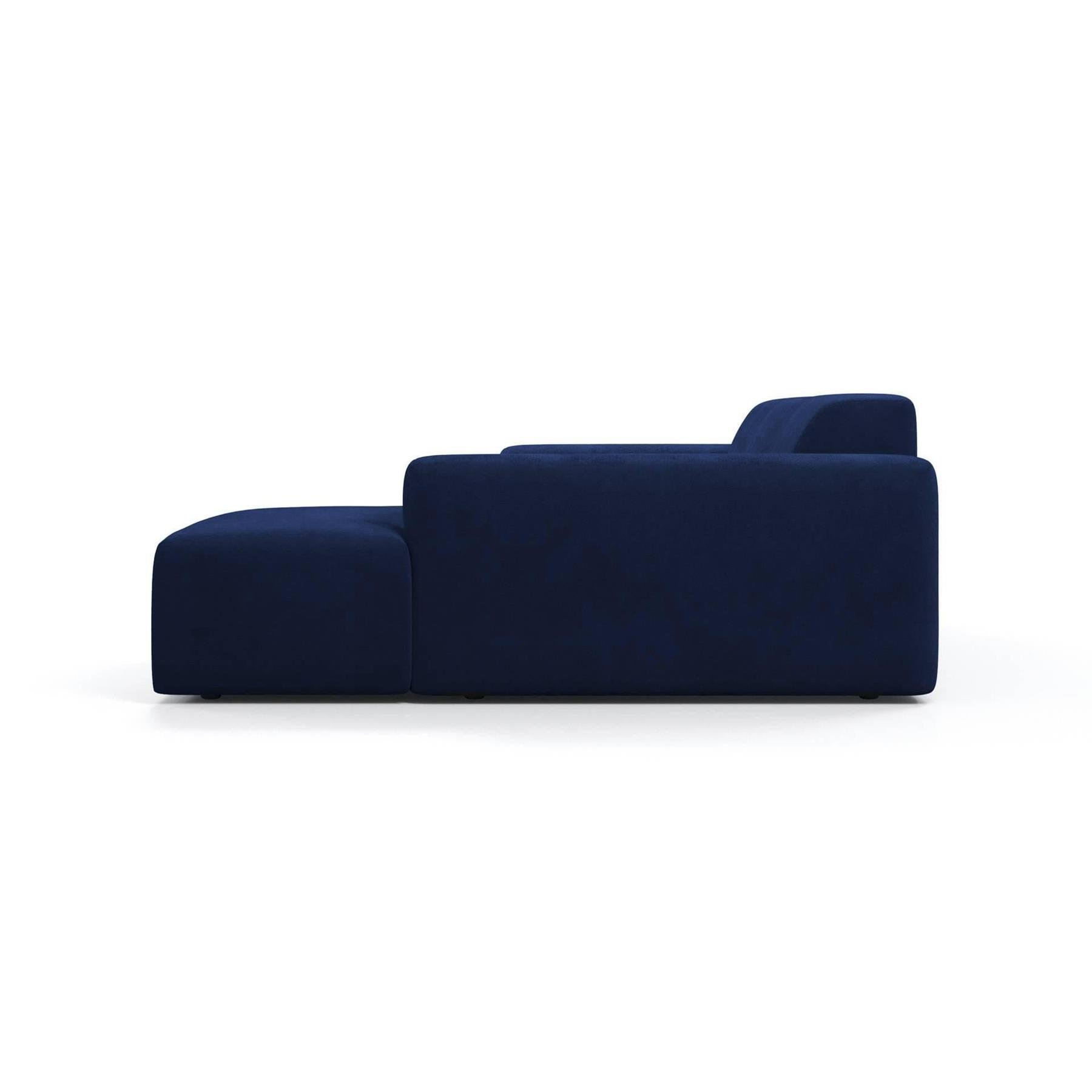 NADUVI Collection Nina Hoekbank Rechts - Velvet - Blauw