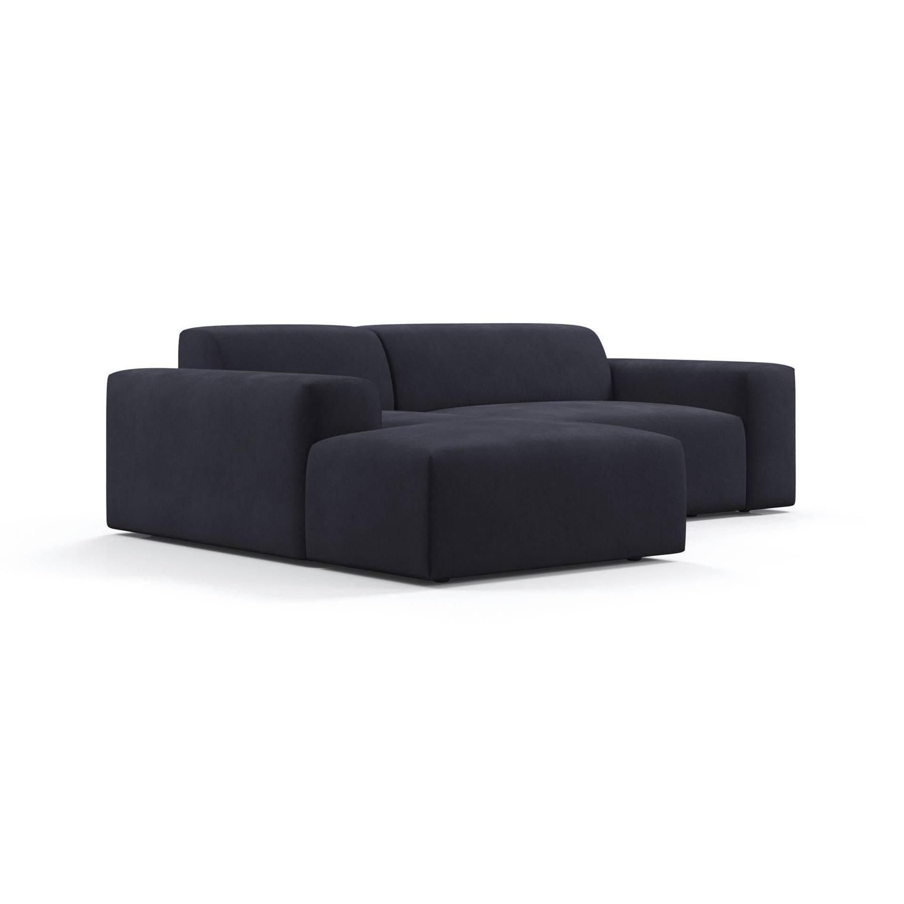 NADUVI Collection Nina Hoekbank Links - Velvet - Marineblauw