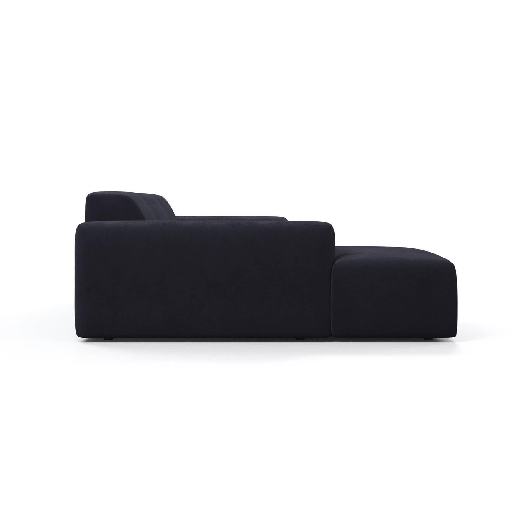 NADUVI Collection Nina Hoekbank Links - Velvet - Marineblauw