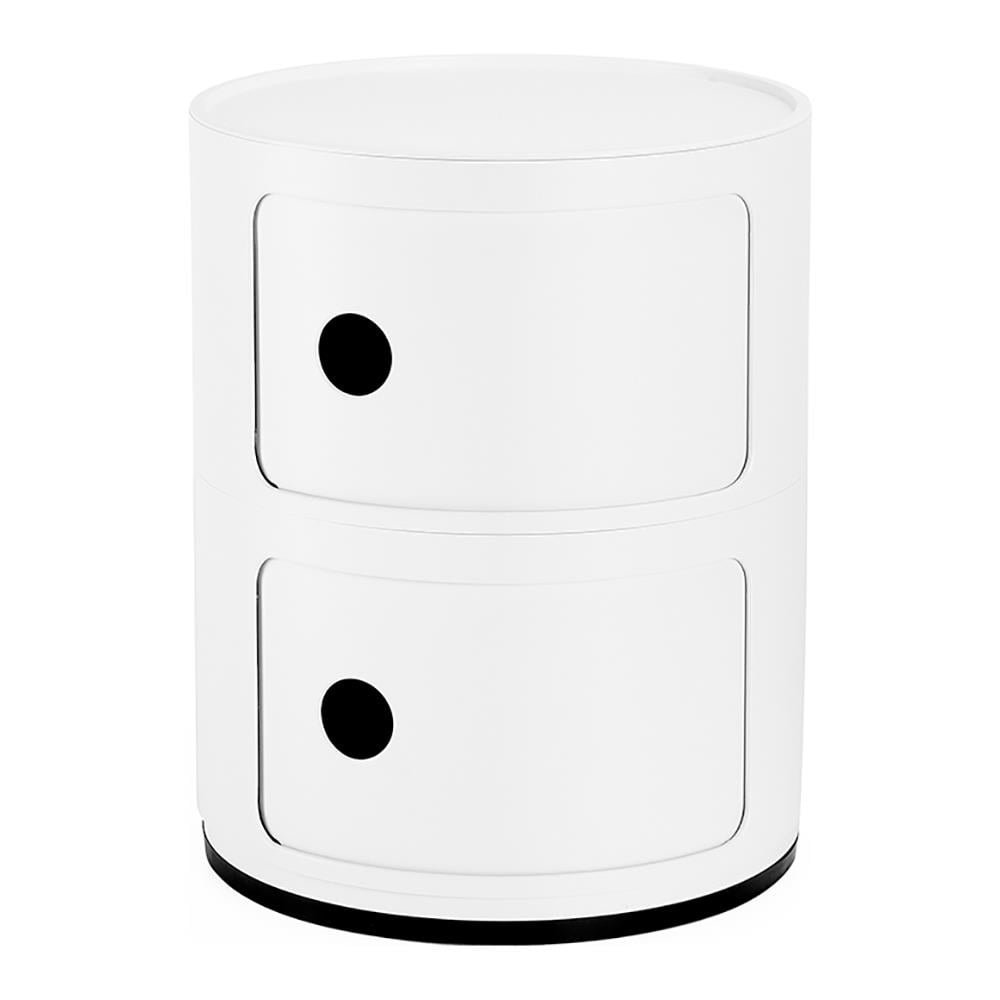 Kartell Componibili Kast - 2 Modules - Mat Wit