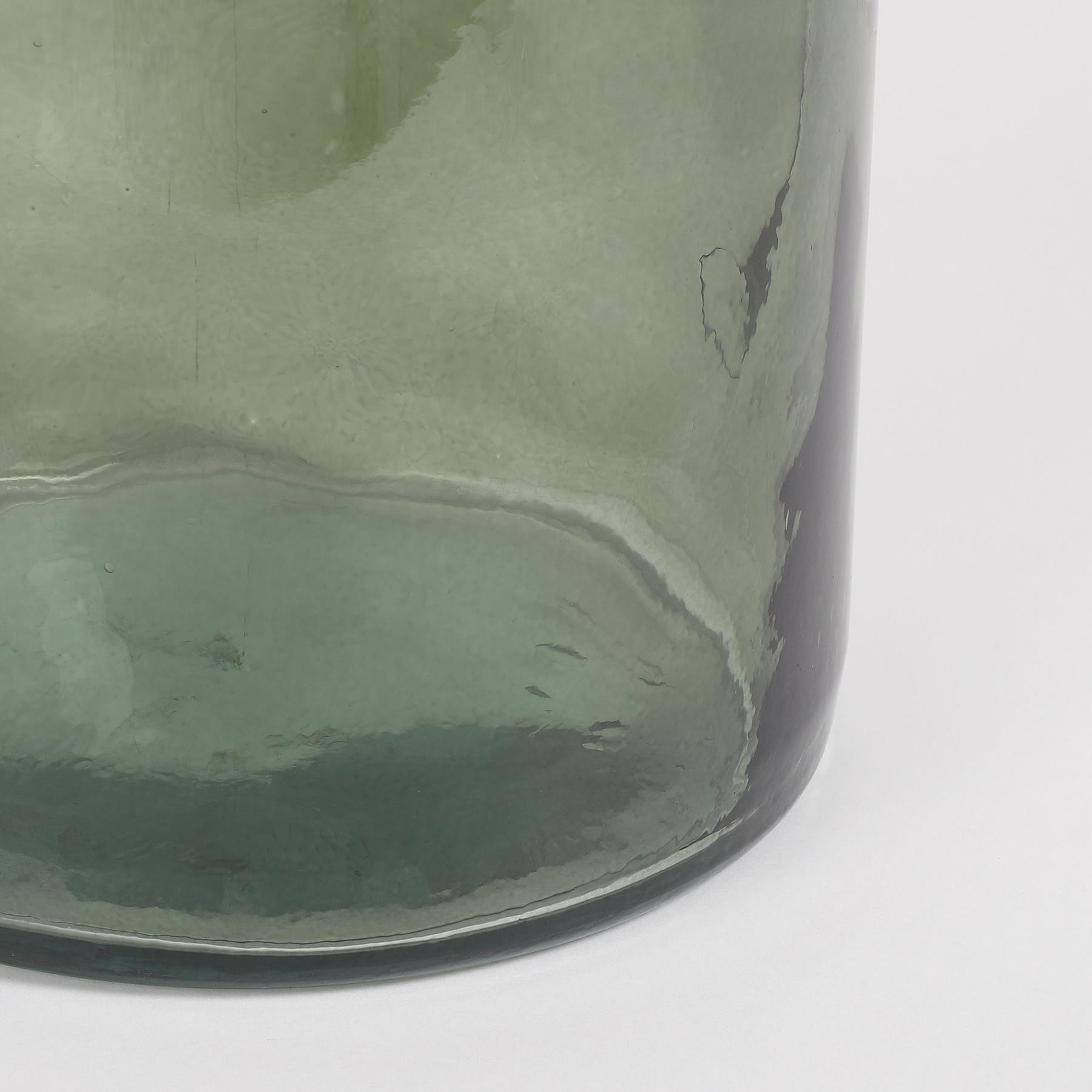 Mica Decorations Rioja Glazen Fles - H100 x Ø21 cm - Groen