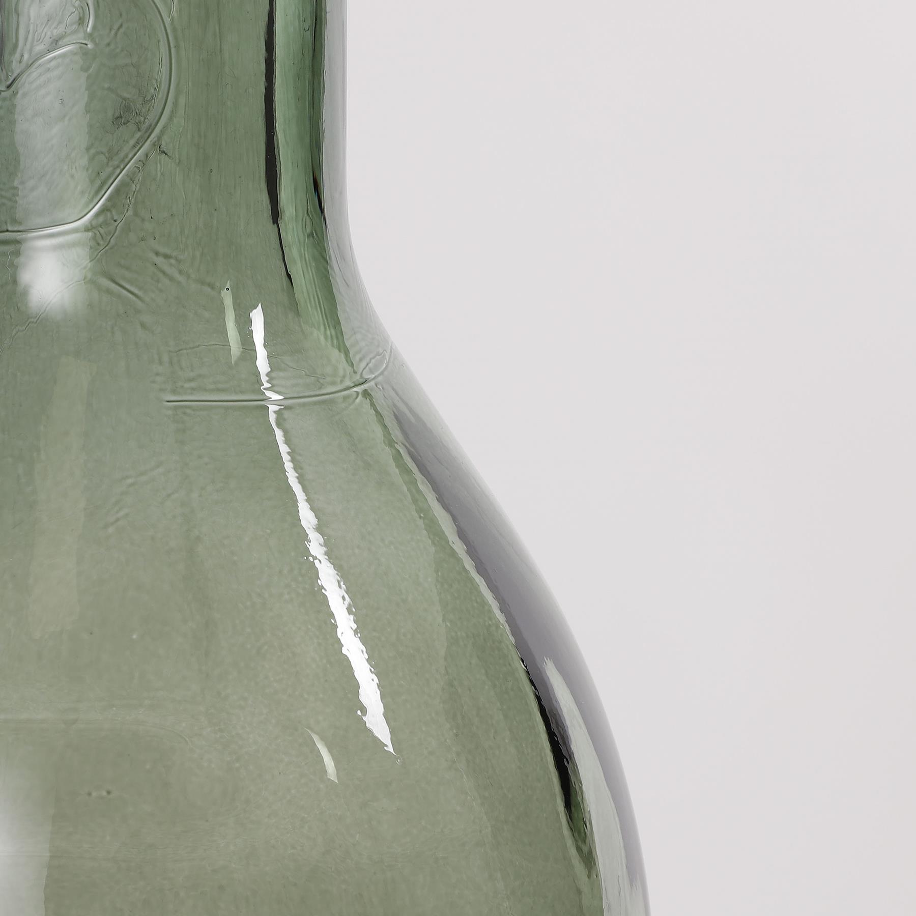 Mica Decorations Rioja Glazen Fles - H100 x Ø21 cm - Groen