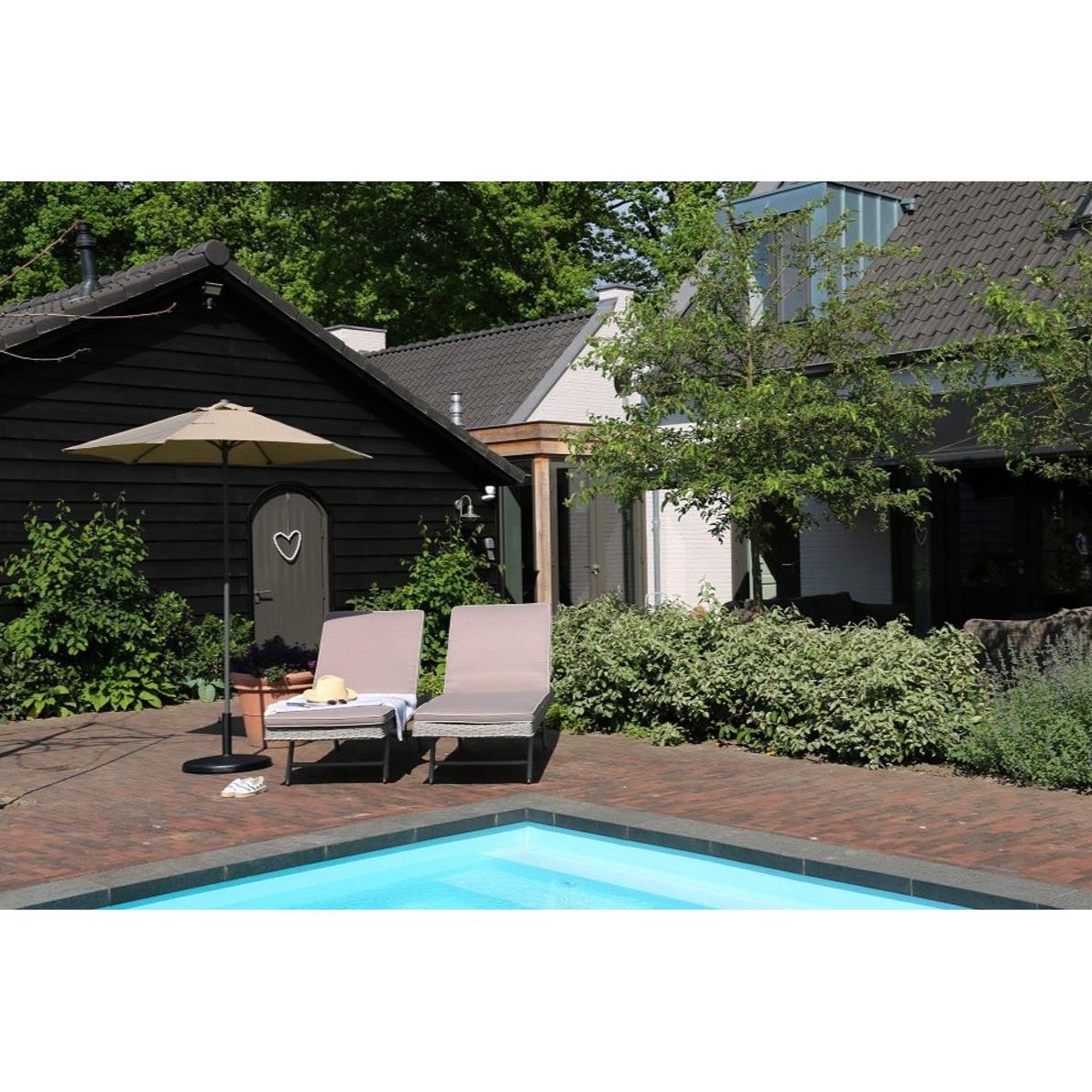 Parasol rond - Ø 200cm - ecru