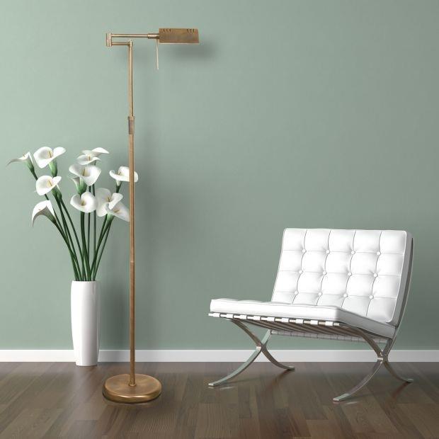 Mexlite Vloerlamp Karl Brons incl. Dimmer 5895BR