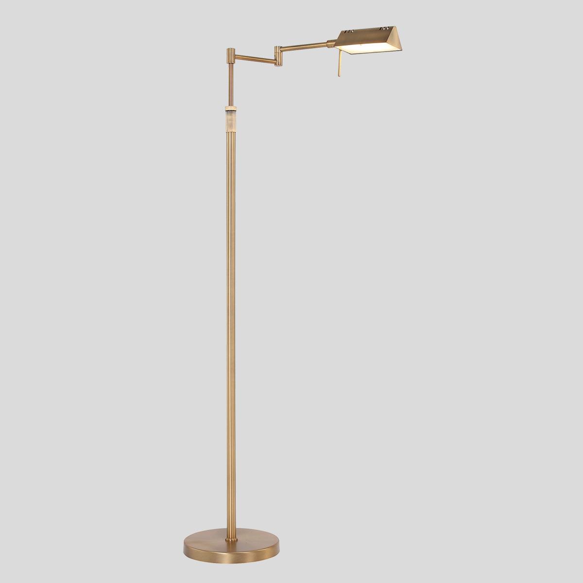 Mexlite Vloerlamp Karl Brons incl. Dimmer 5895BR