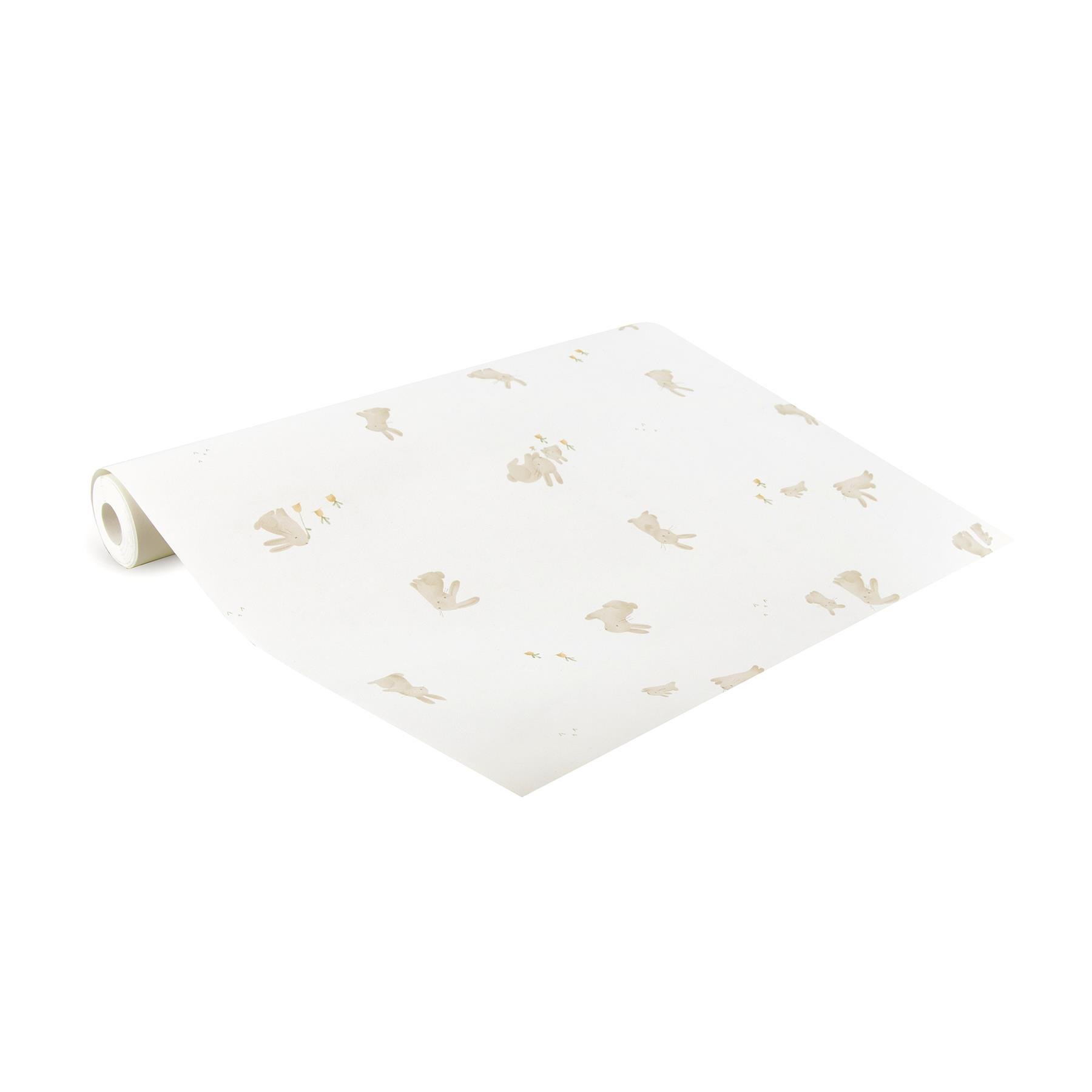 Little Dutch Baby Bunny Behang Kinderkamer - Dieren - 10mx52cm - Beige