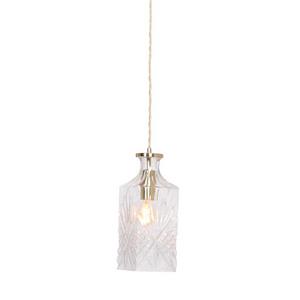 Mexlite Grazio glass hanglamp – E27 (grote fitting) – messing