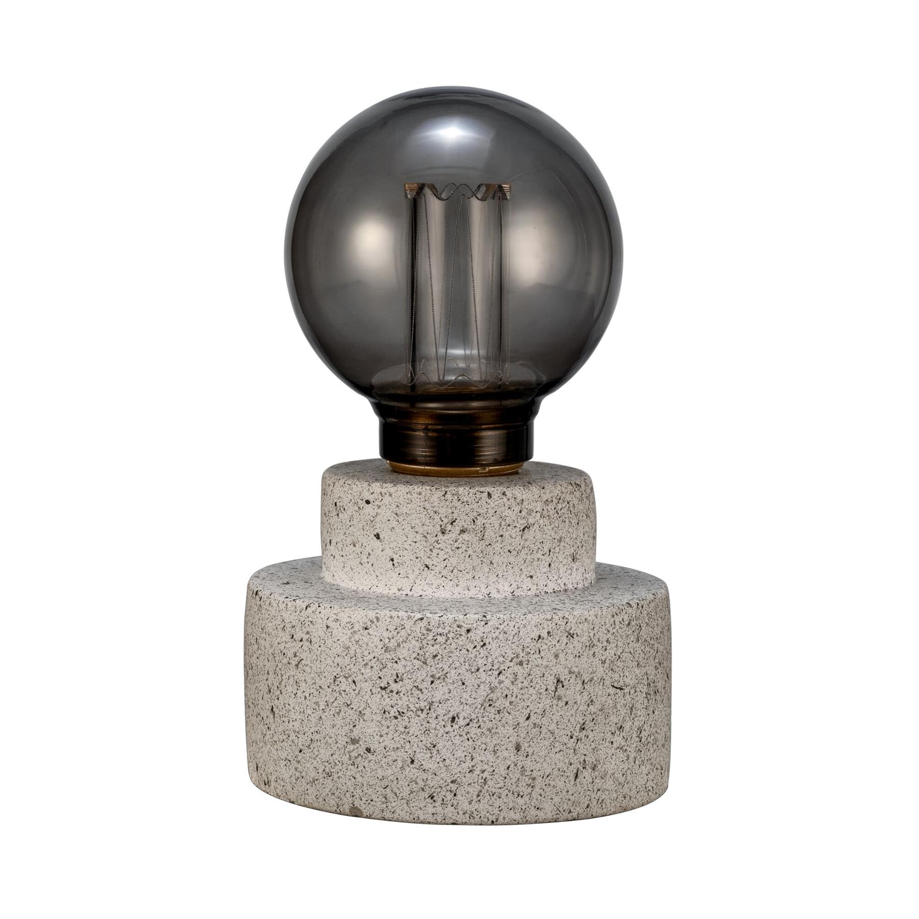 Pauleen Noble Flare Tafellamp - 2xAA - beton