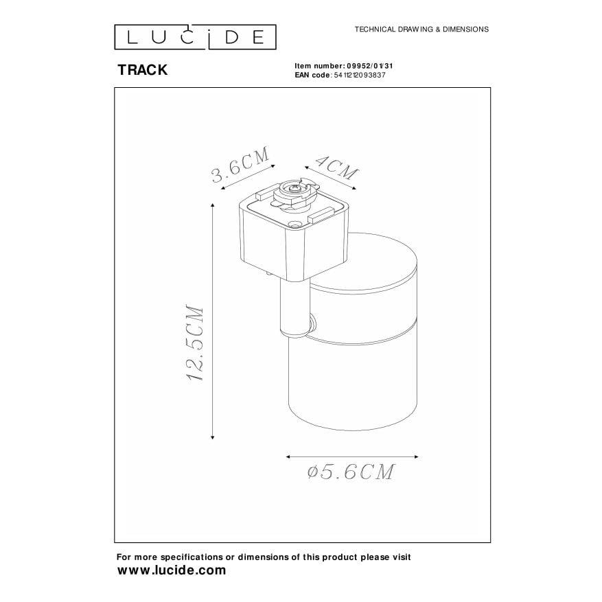 Lucide TRACK Railverlichting - Wit