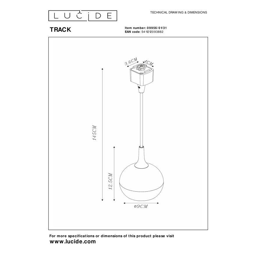 Lucide TRACK Railverlichting - Wit