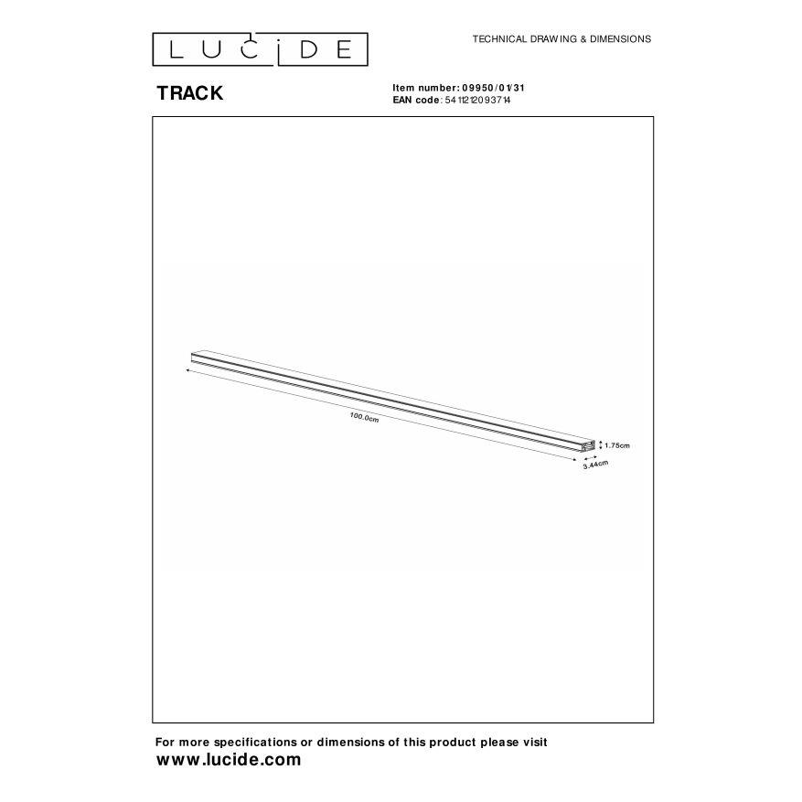 Lucide TRACK Railverlichting - Wit
