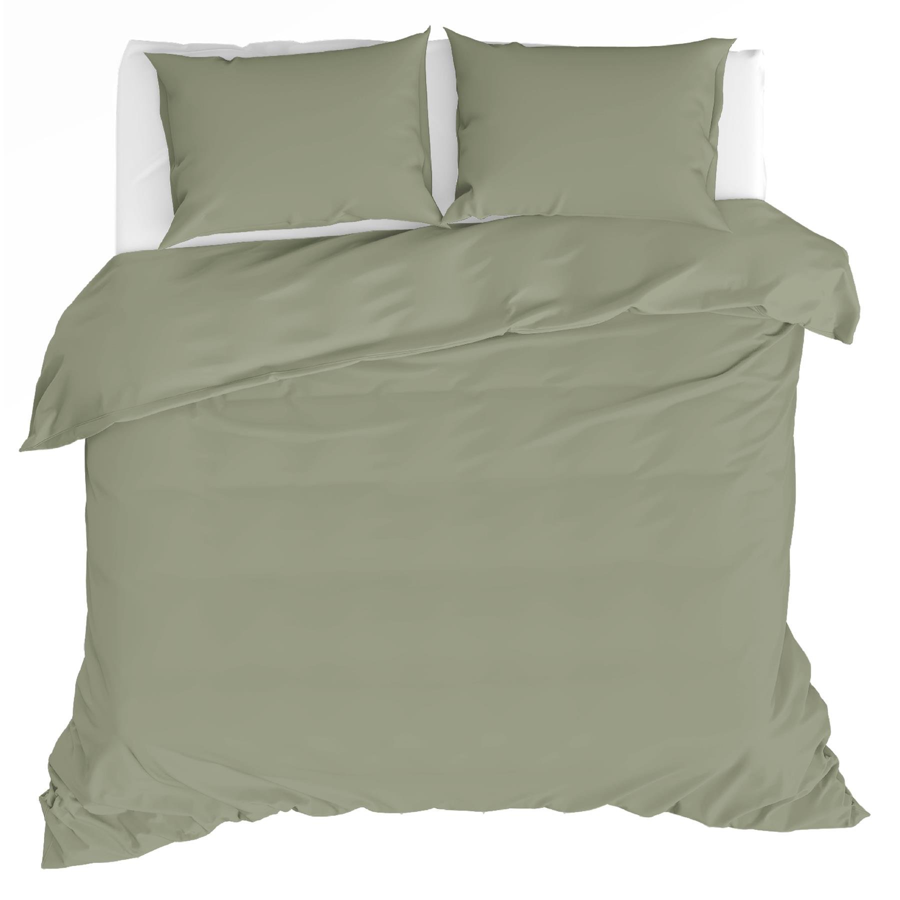 by fonQ Fresh Dekbedovertrek 200 x 200/220 cm - Sage Green