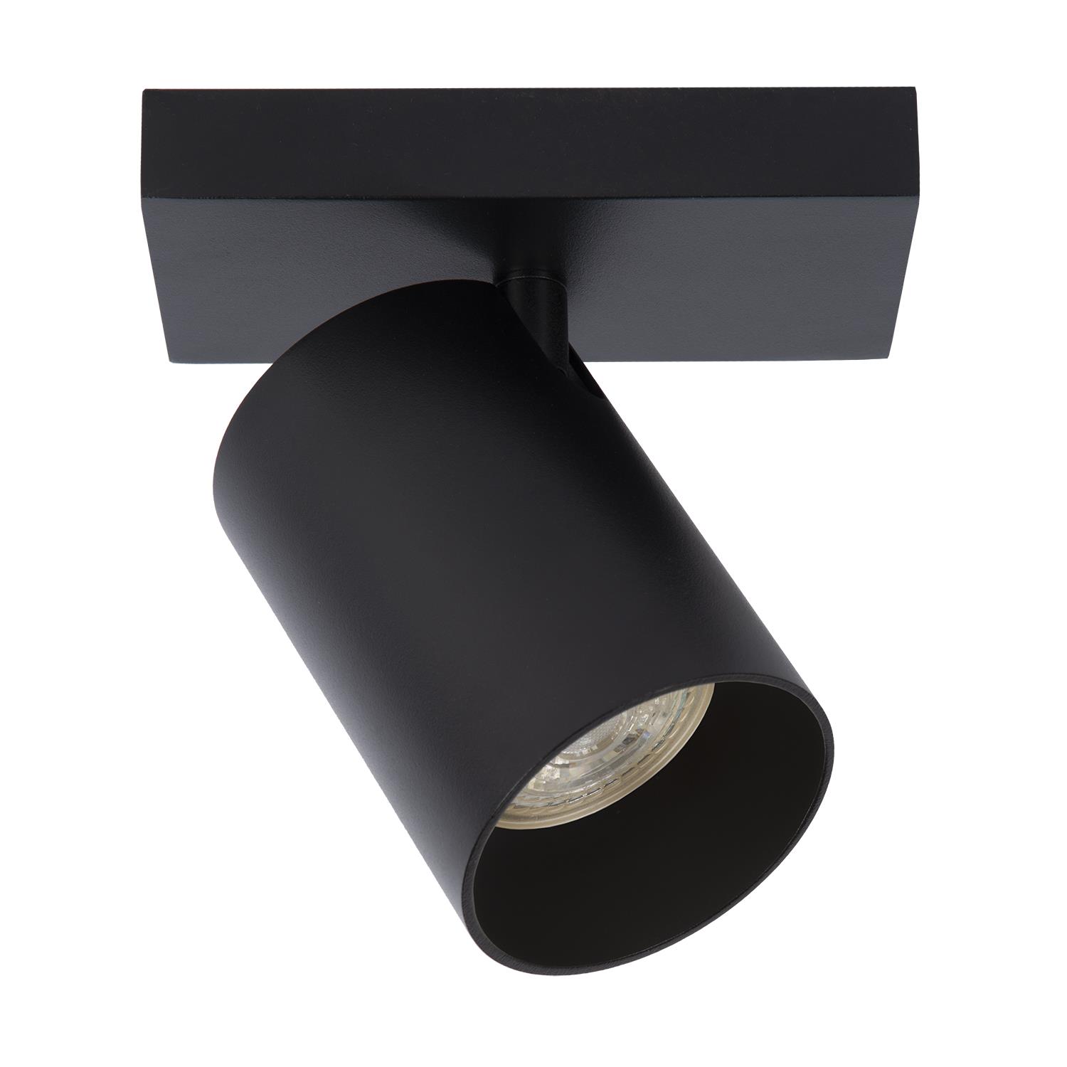 Atmooz Plafondlamp Nuo 1 - Zwart Metaal - Opbouw Plafondspot