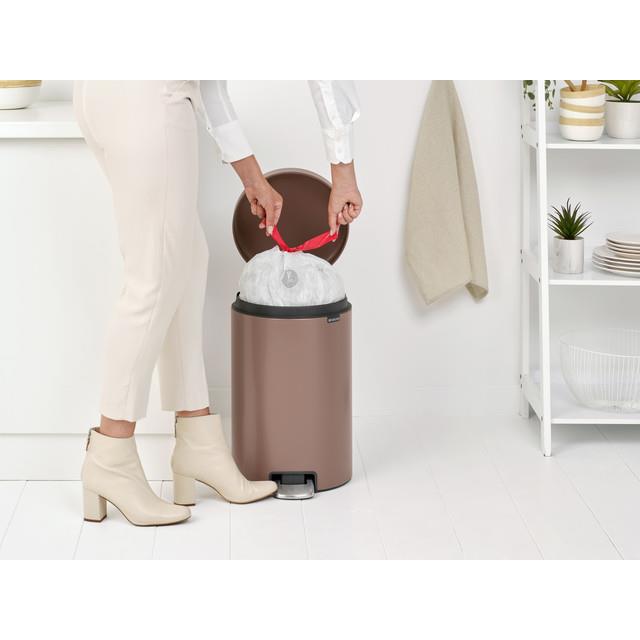 Brabantia NewIcon Pedaalemmer 20 L - Satin Taupe